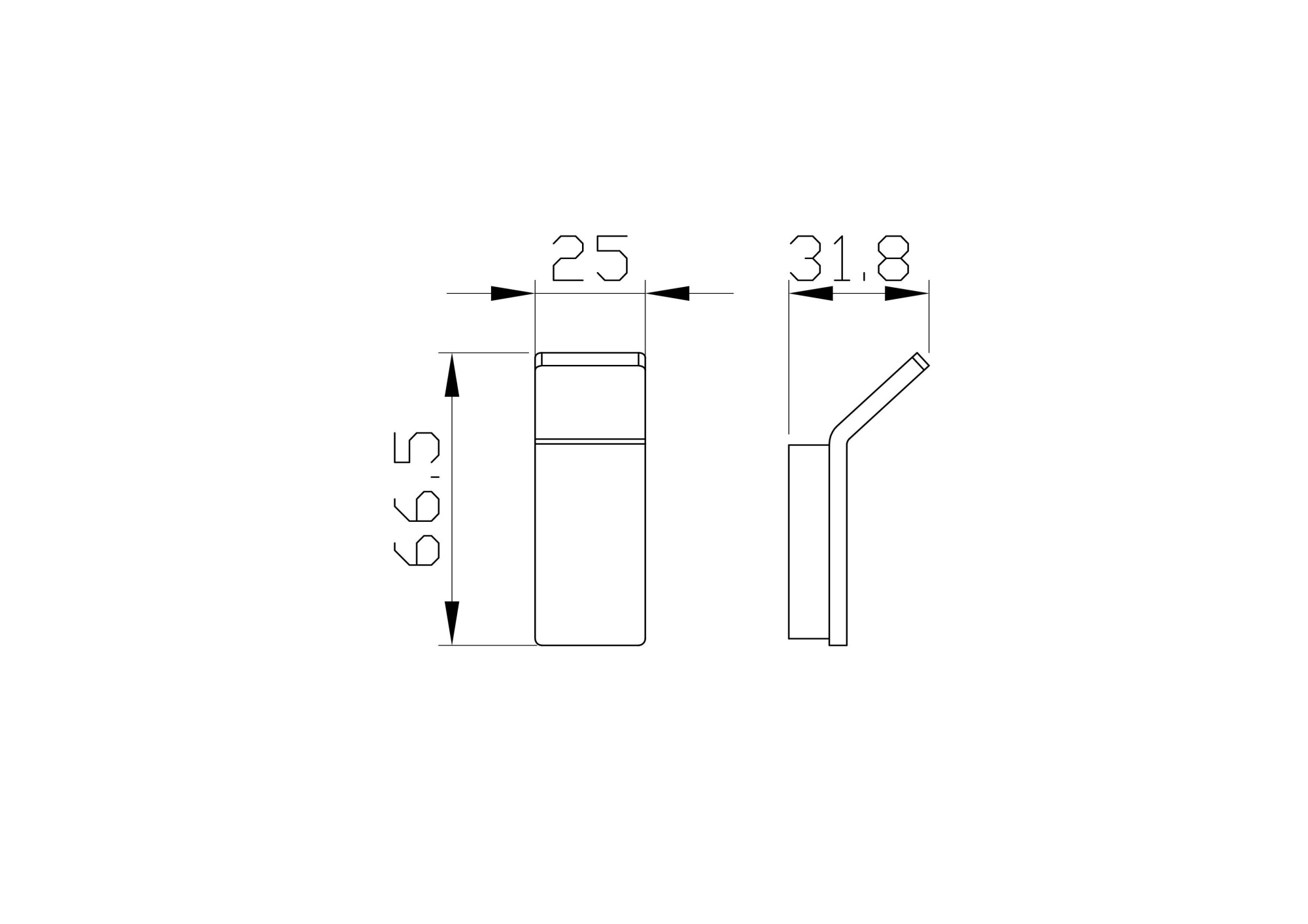 Крючок для ванной wonzon & woghand lotte, темный графит (ww-8315a-bgm)