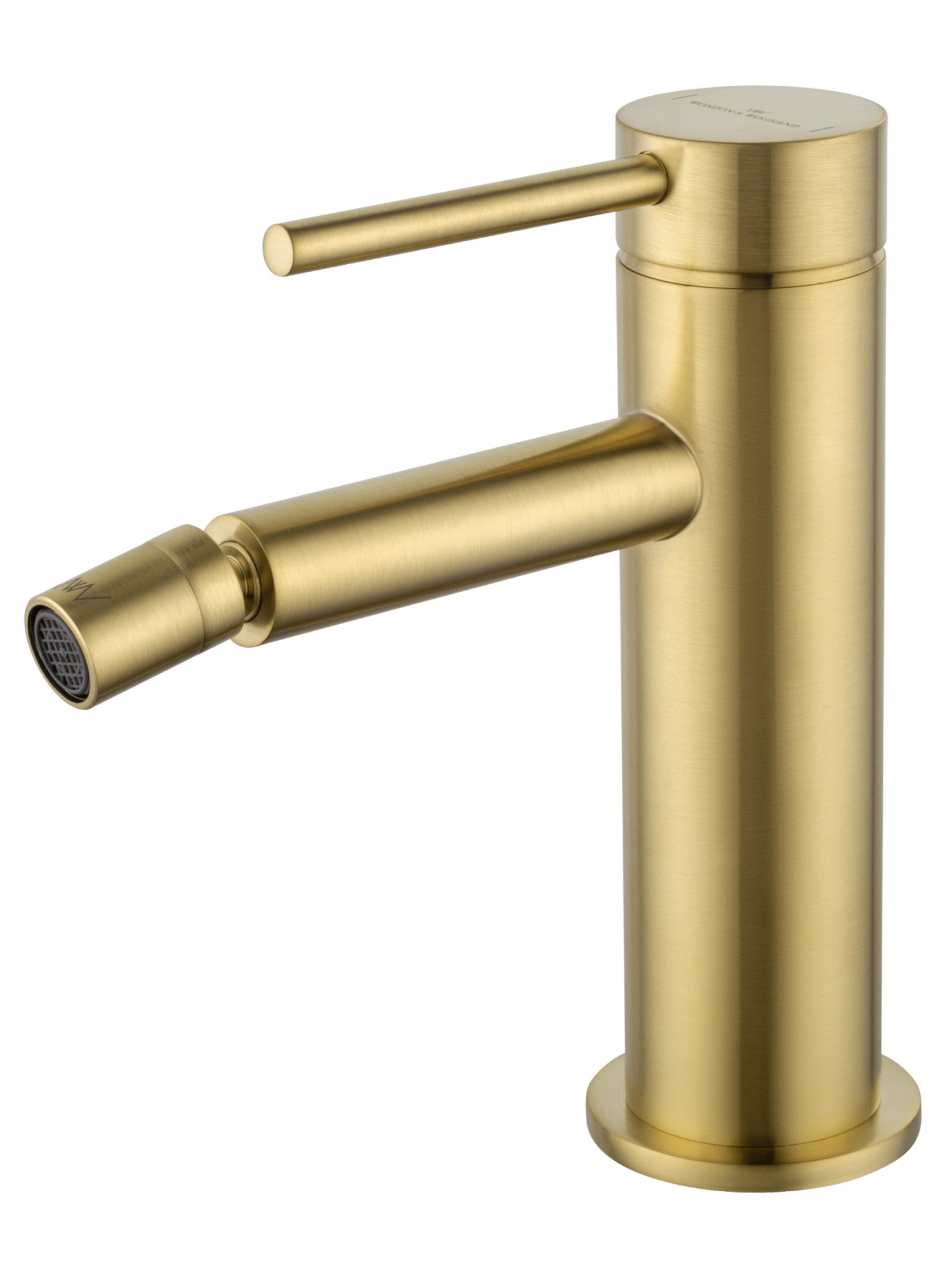 Смеситель для биде wonzon & woghand stick, брашированное золото (ww-88339017-bg)