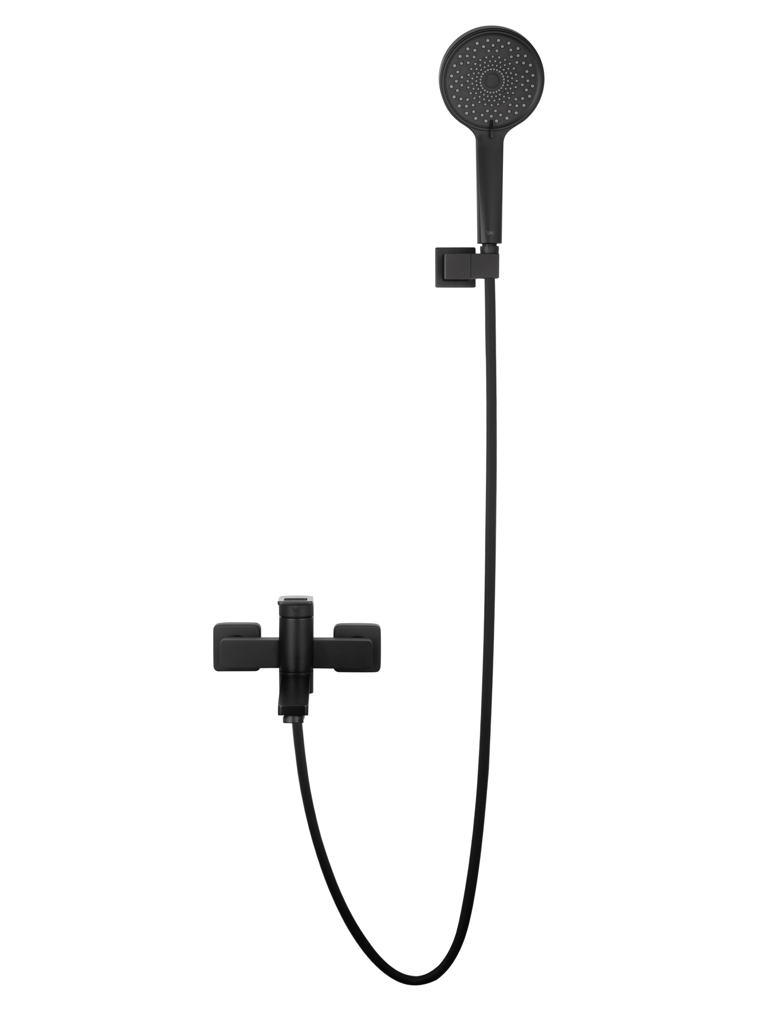 Смеситель для ванны с душем wonzon & woghand frame, черный матовый (ww-88639010-mb)