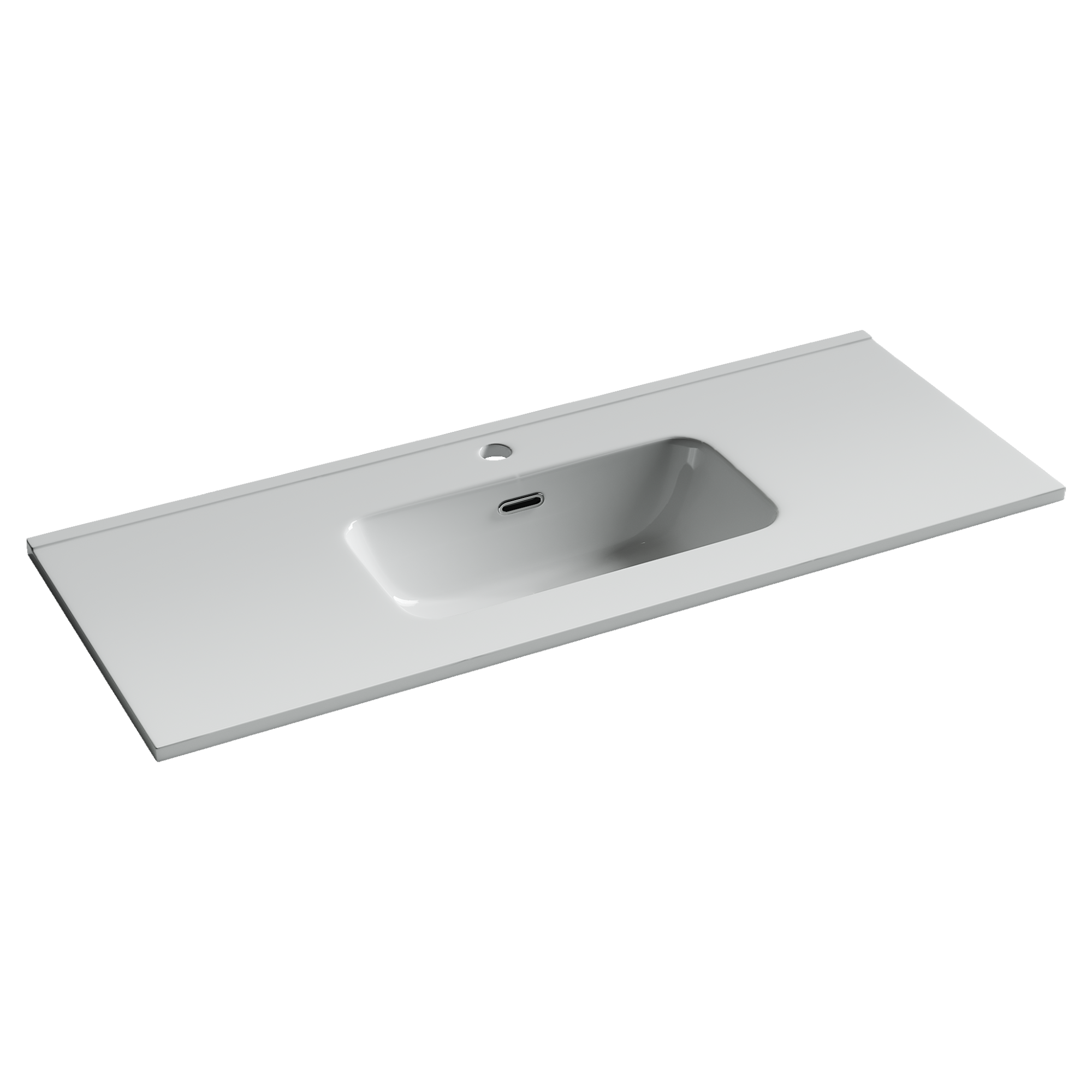 CN7027 Раковина мебельная накладная Compact 1010x395x175, цвет белый