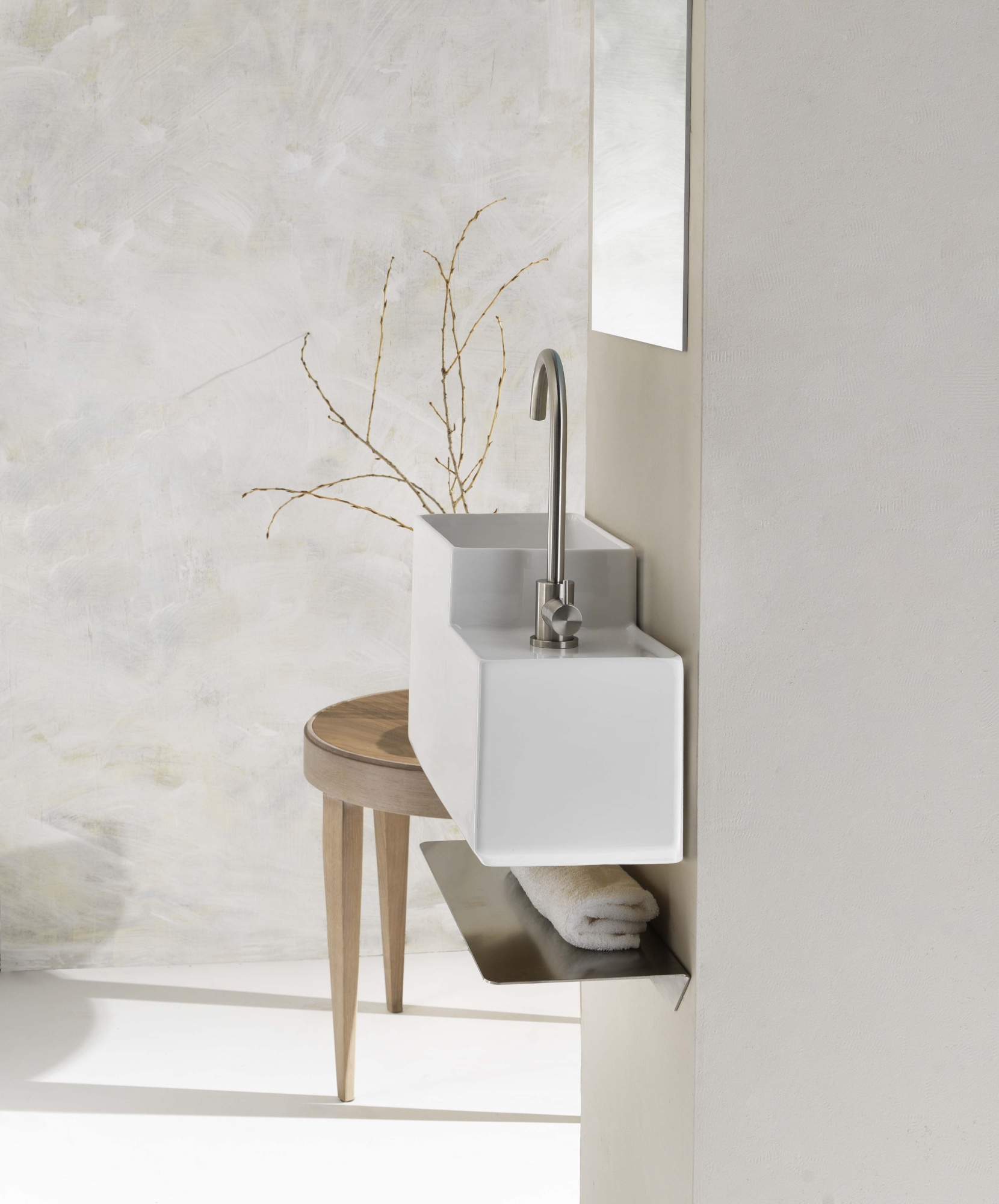 Раковина подвесная aet kombo quadro, 47х21 h. 29 см., с 1-м отверстием под смеситель, крепеж в комплекте, цвет белый l469t0r1v1100