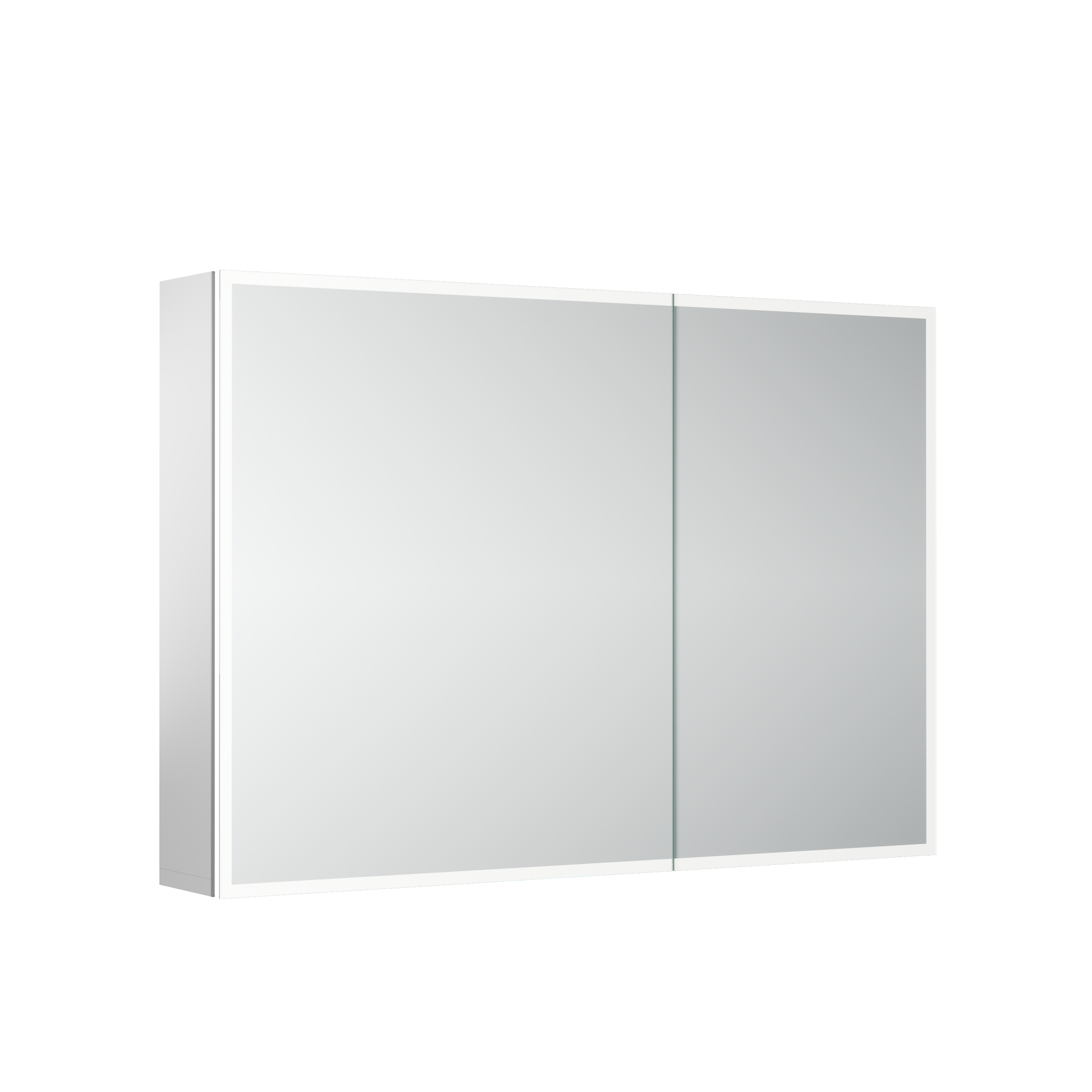 Зеркальный шкаф для ванной комнаты из алюминия sancos evoke1000x700х136 мм с led подсветкой, арт. sc80100