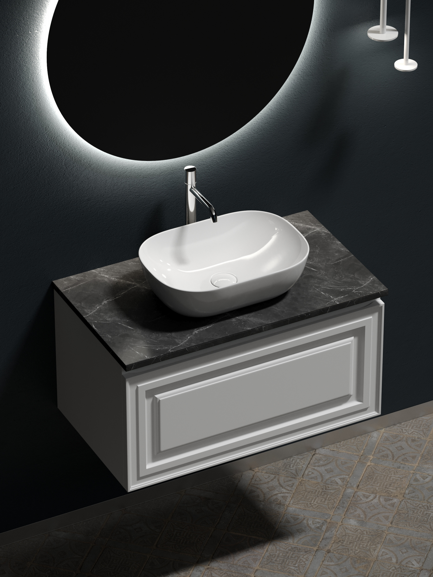 Столешница для ванной комнаты sancos  800х460 , арт. tt80a1x