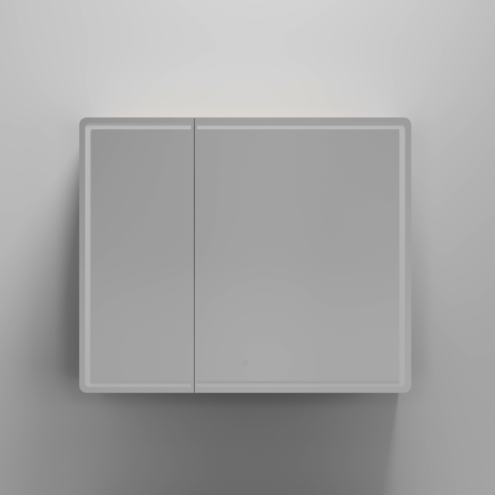 Зеркальный шкаф для ванной комнаты sancos mirror 890x150х740 мм, с led подсветкой, цвет дуб галифакс натуральный, арт. mi90eg