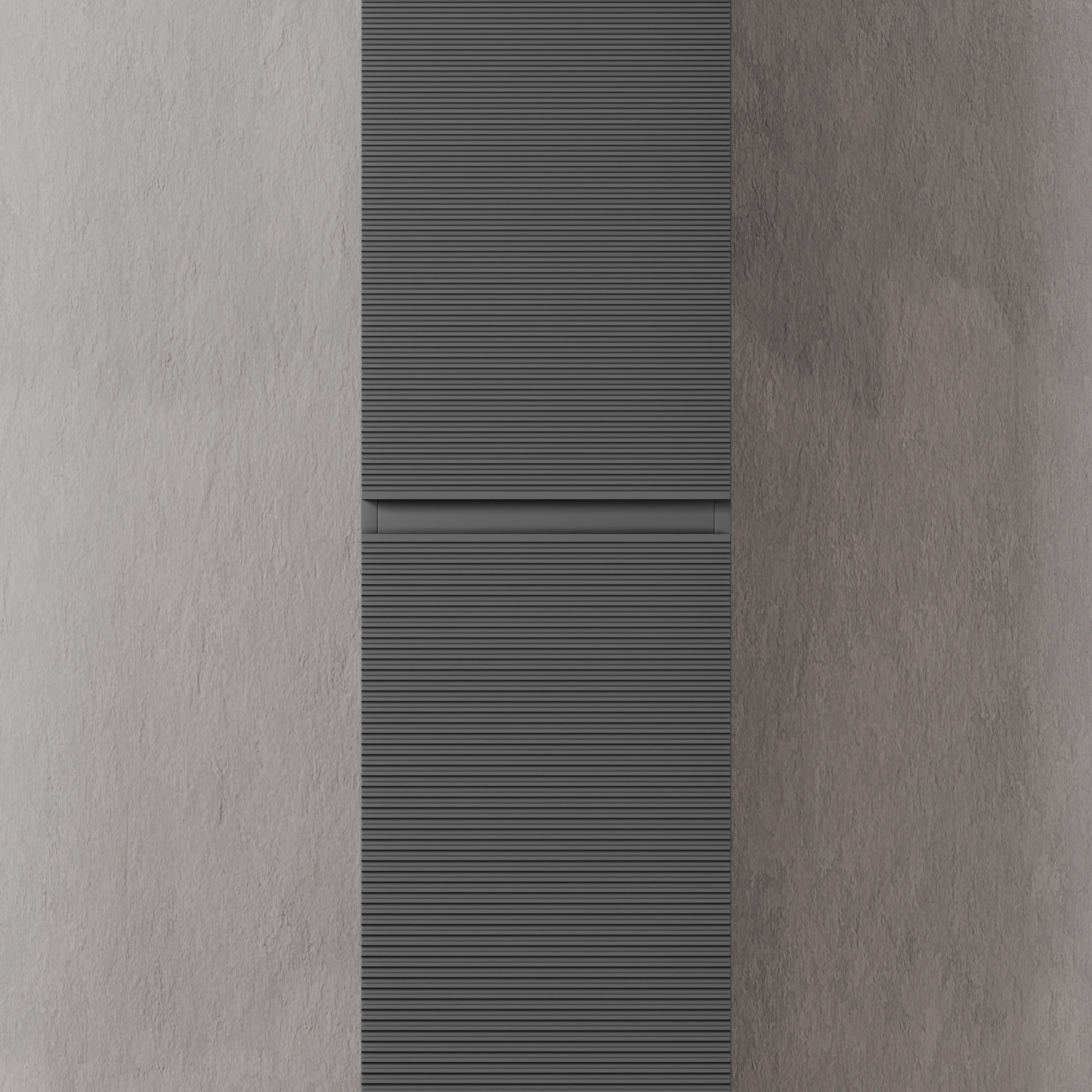 Шкаф-пенал подвесной sancos folk, 350х350х1650 мм, цвет grey soft, арт. pfl35gs