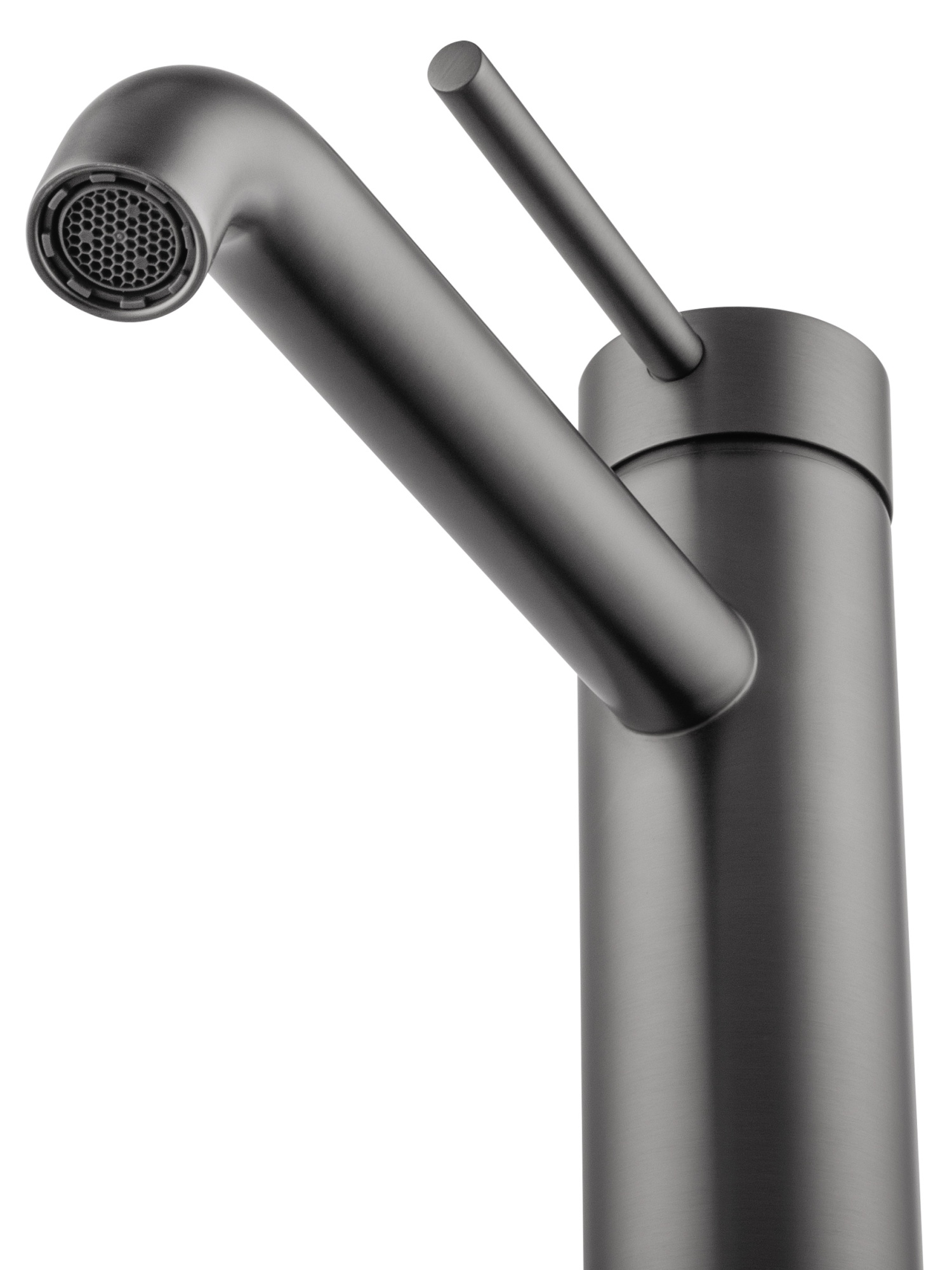 Смеситель для раковины высокий wonzon & woghand stick, темный графит (ww-88239017-bgm)