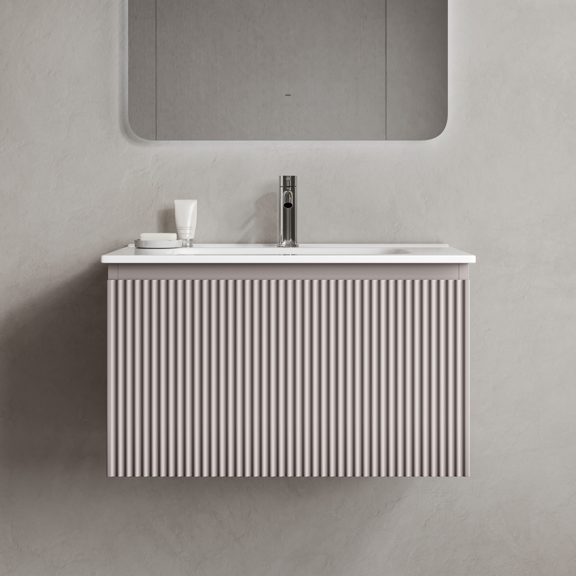 Тумба подвесная SANCOS Snob R 1.0 690х445х406, c одним ящиком оснащенным доводчиками Doha Soft, арт. SNR1.070SM