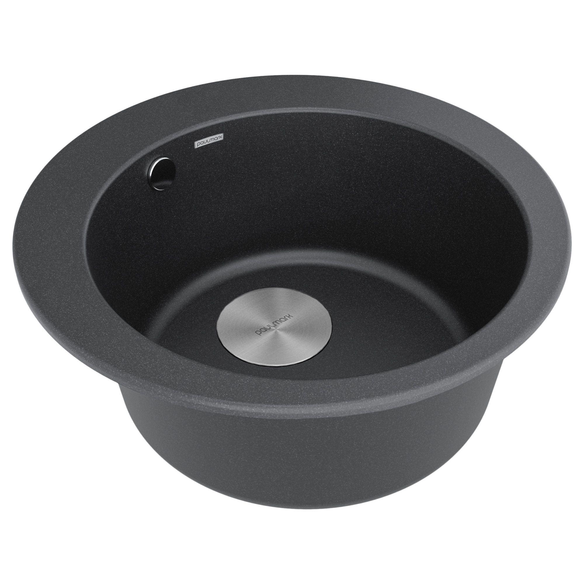 Мойка gelegen 50, it-granit, pm404800-bl, черный, d475 мм, paulmark