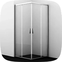 квадратные душевые уголки