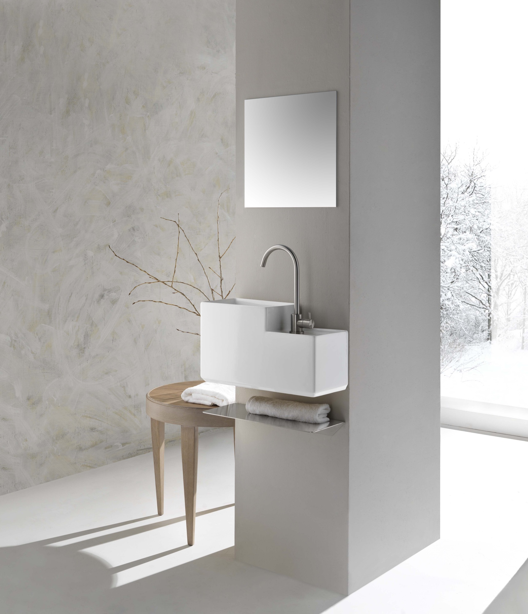 Раковина подвесная aet kombo quadro, 47х21 h. 29 см., с 1-м отверстием под смеситель, крепеж в комплекте, цвет белый l469t0r1v1100