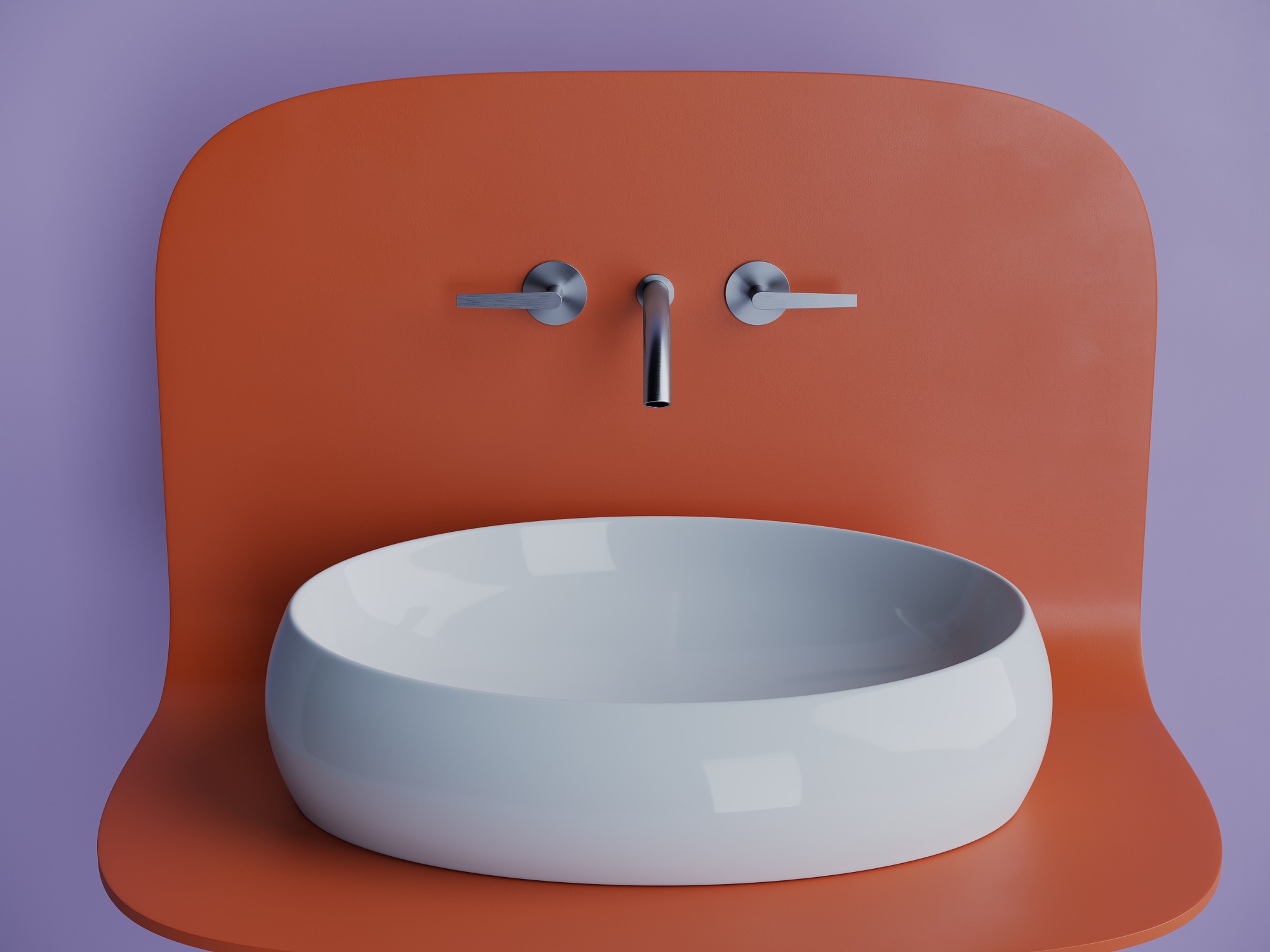 Умывальник чаша накладная овальная element 560x390x150мм