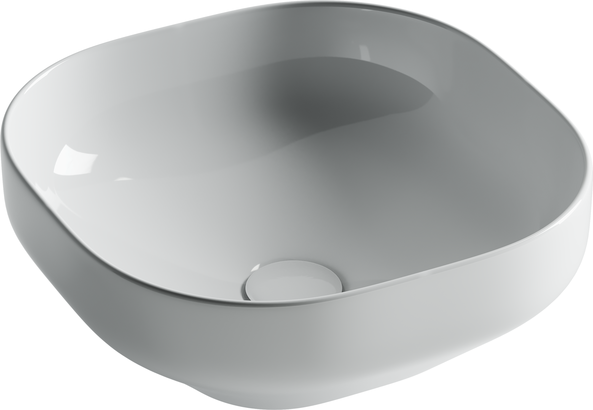 Умывальник чаша накладная квадратная element 380x380x150мм