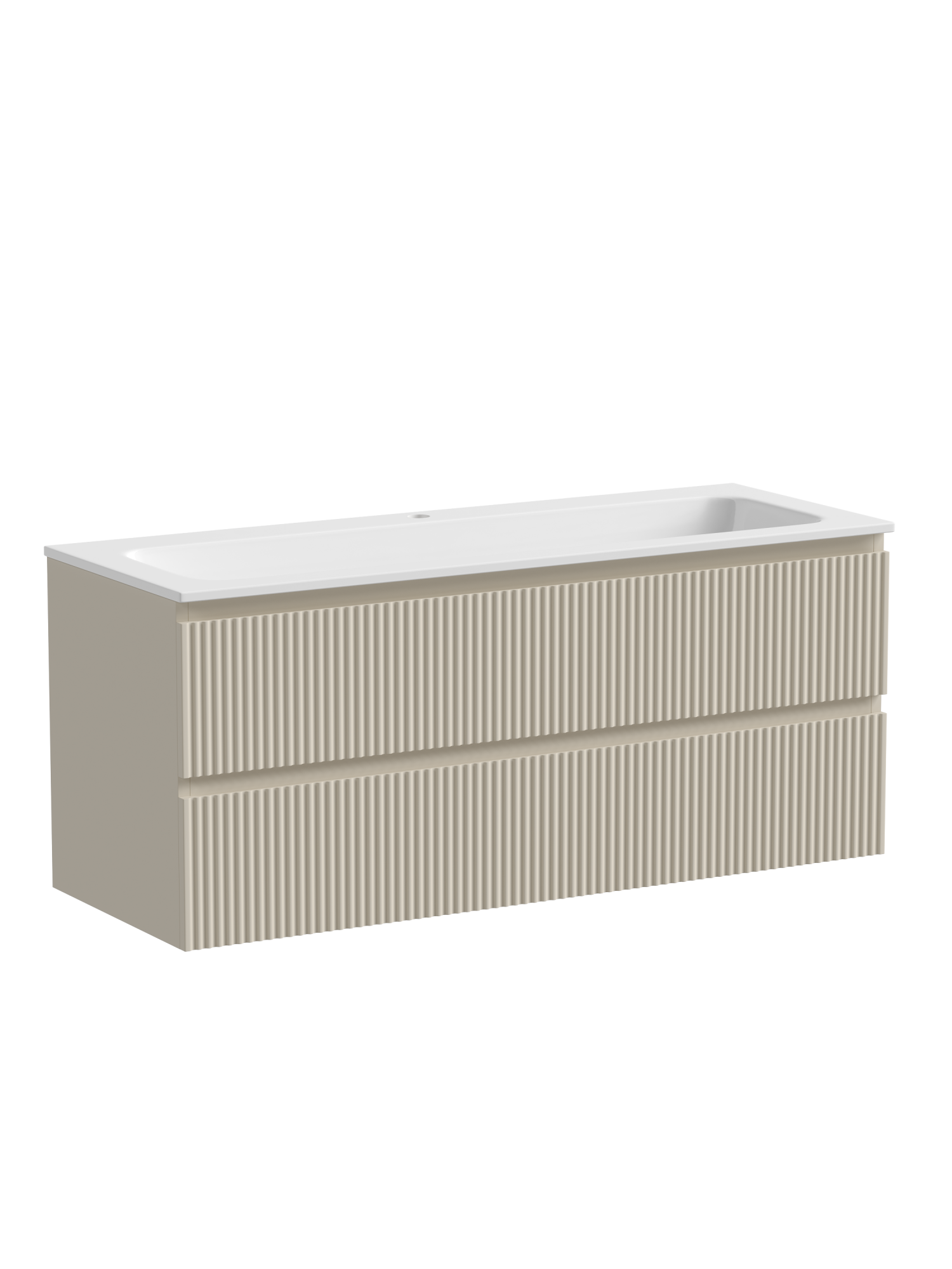 Тумба подвесная sancos snob r 1195х445х500, c двумя ящиками оснащенными доводчиками, beige soft, арт.snr120ce