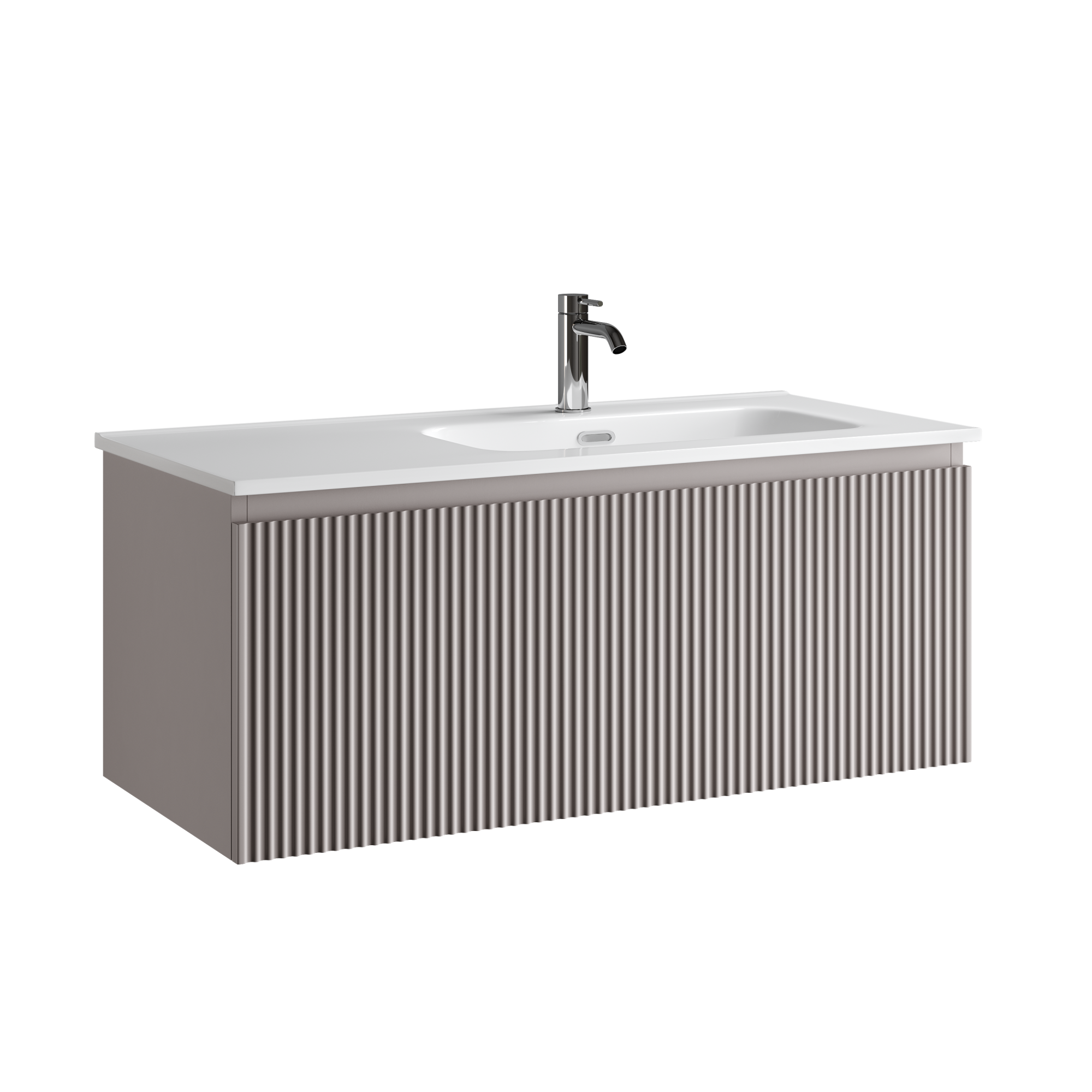 Тумба подвесная SANCOS Snob R 1.0 995х445х406, c одним ящиком оснащенным доводчиками, Doha Soft , арт.SNR1.0100RSM