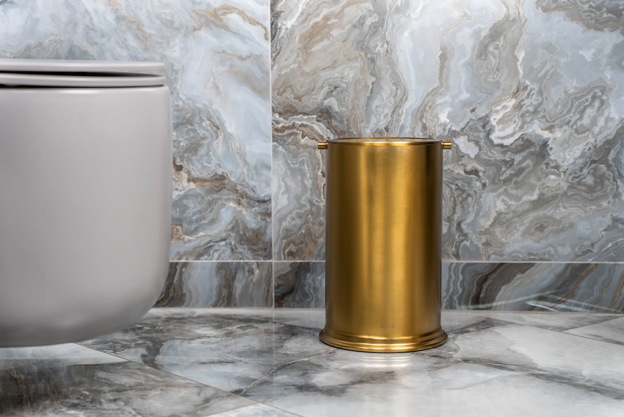 Ведро для мусора с вращающейся крышкой Bronze