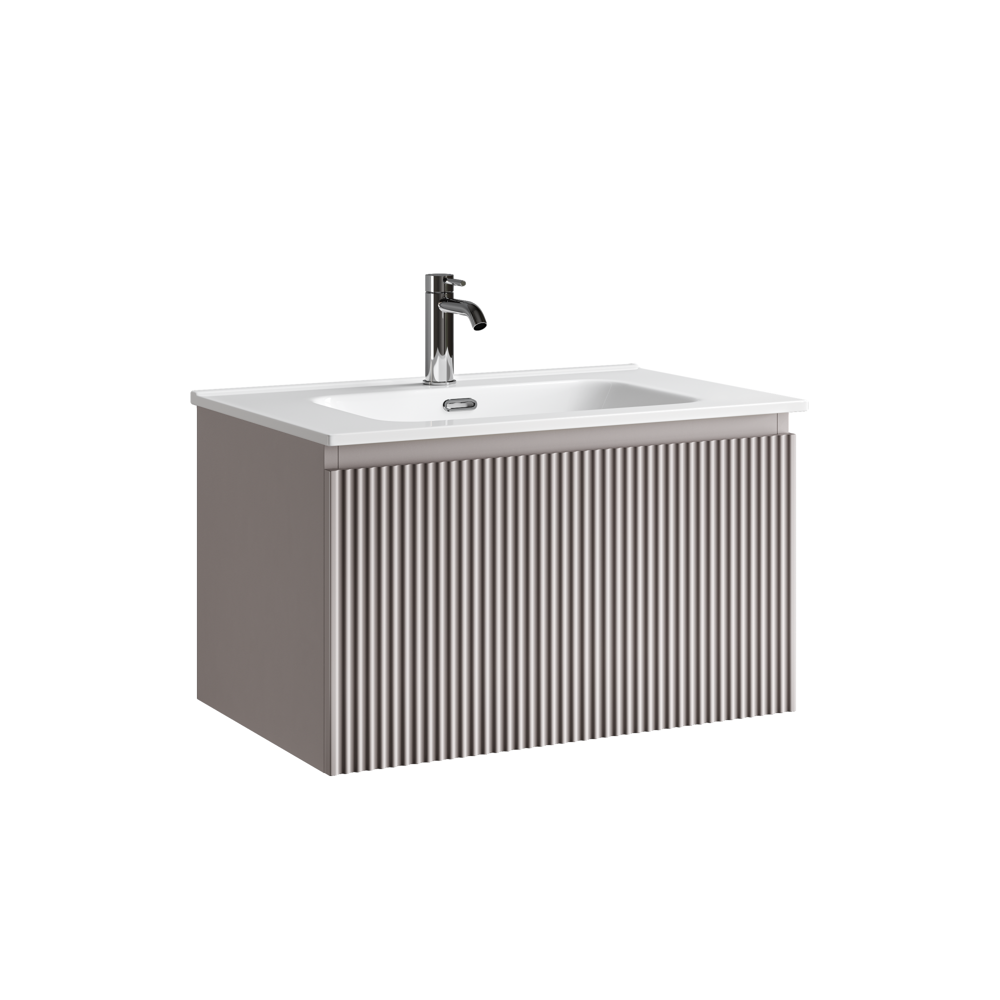 Тумба подвесная SANCOS Snob R 1.0 690х445х406, c одним ящиком оснащенным доводчиками Doha Soft, арт. SNR1.070SM