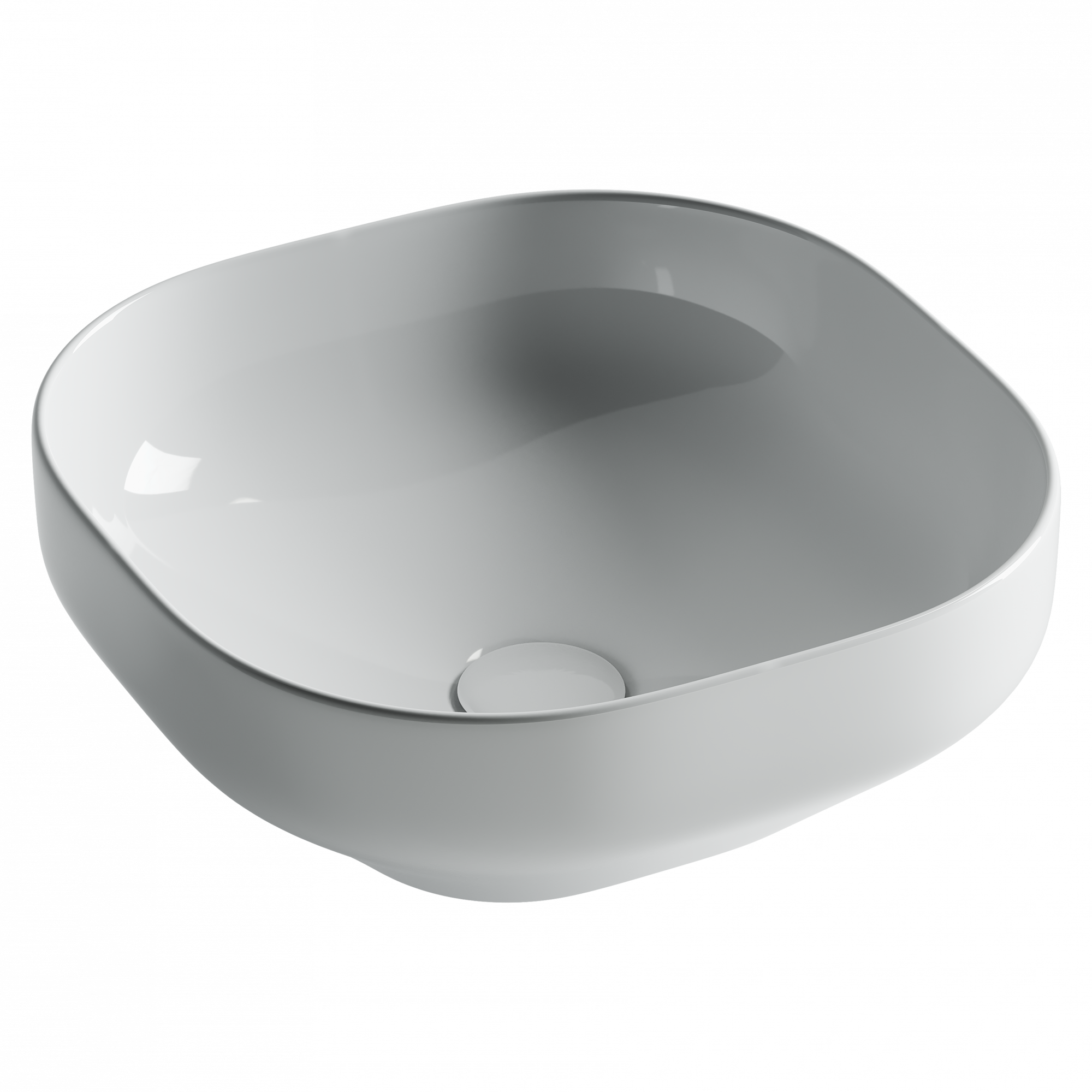 Умывальник чаша накладная квадратная element 380x380x150мм