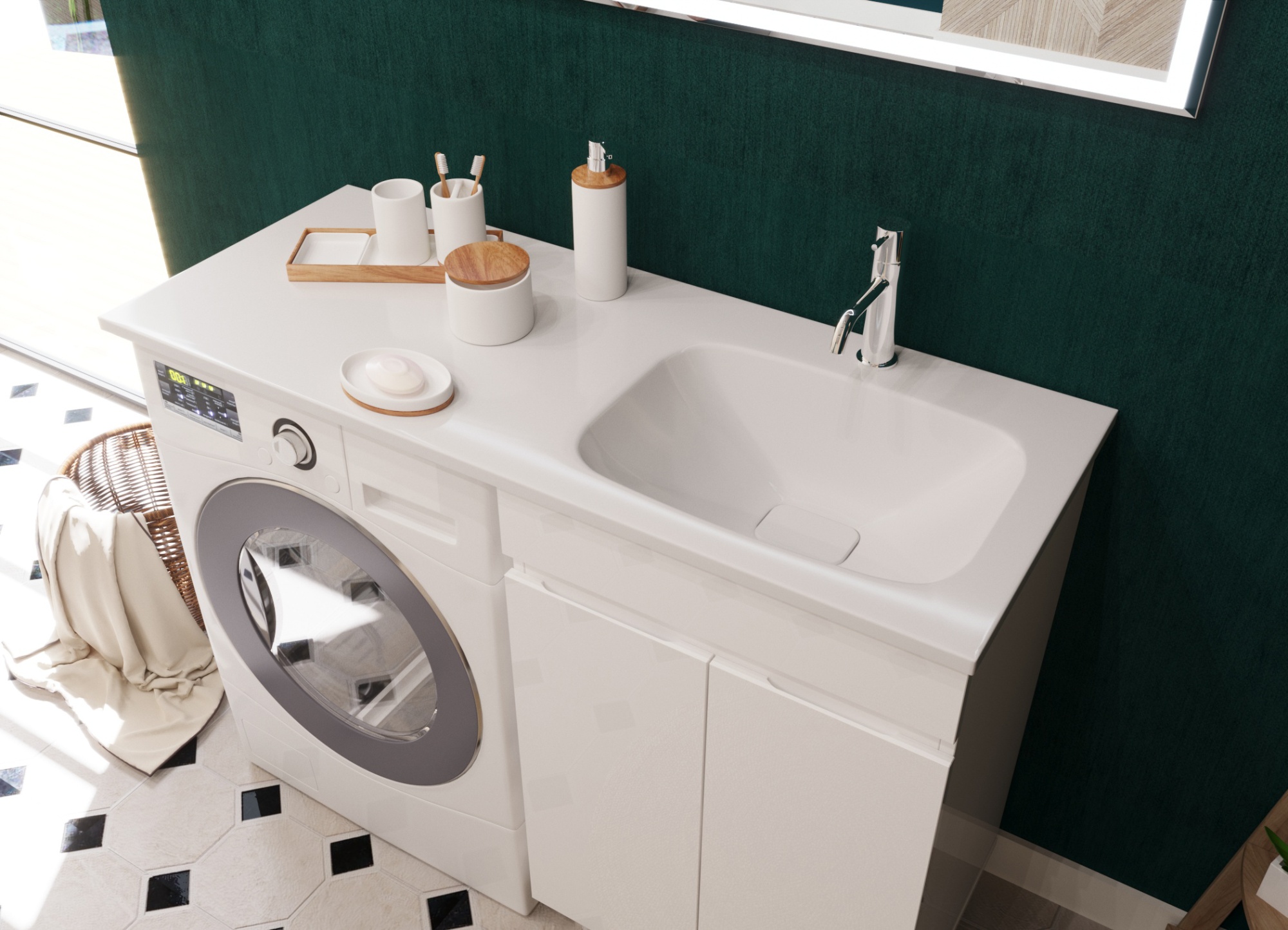 Раковина "барселона 120" правая 1200х480