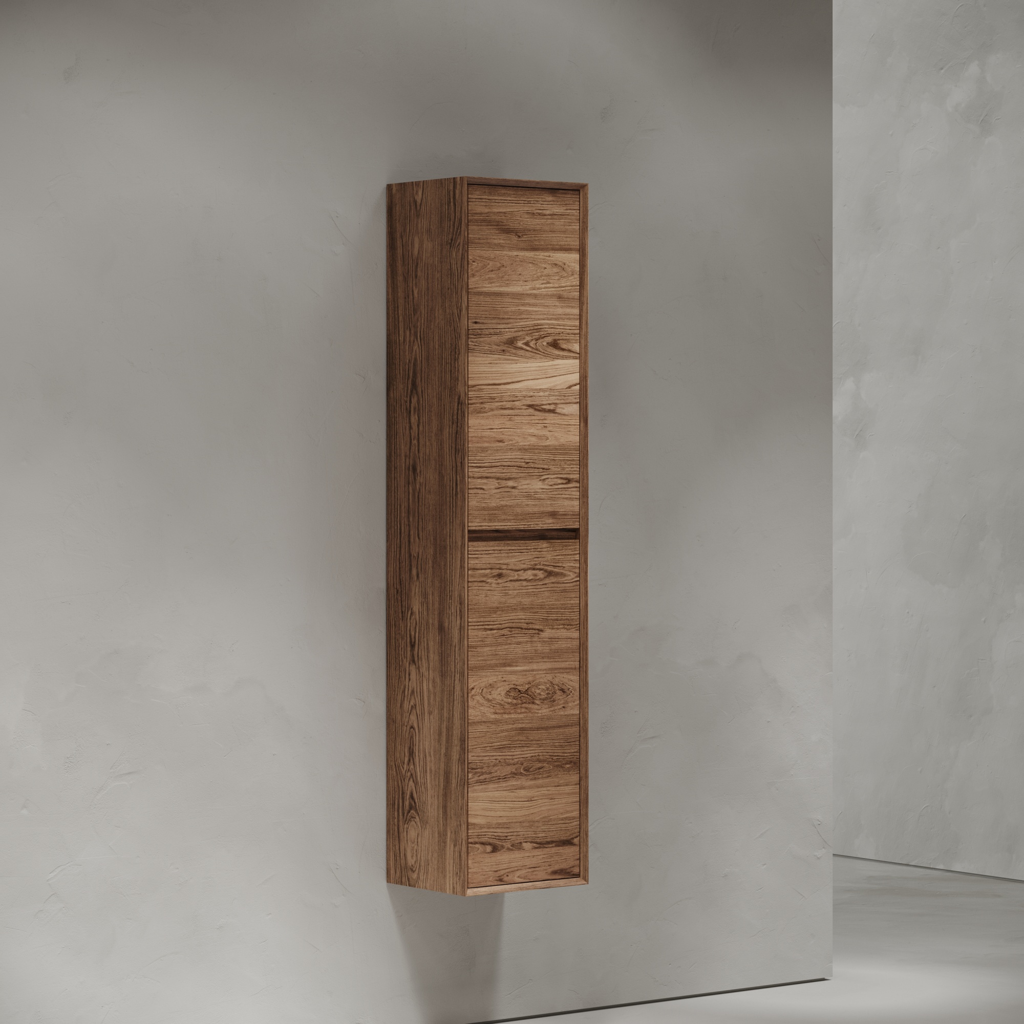 Шкаф-пенал подвесной  sancos marmi 1.0/marmi 2.0 350х300х1600 мм, цвет дуб чарльстон, арт. pmr35ech