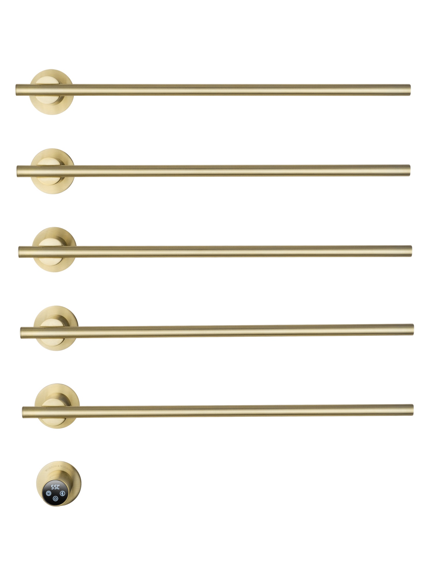 Полотенцесушитель электрический встраиваемый wonzon & woghand dortmund, брашированное золото (ww-a365-bg)