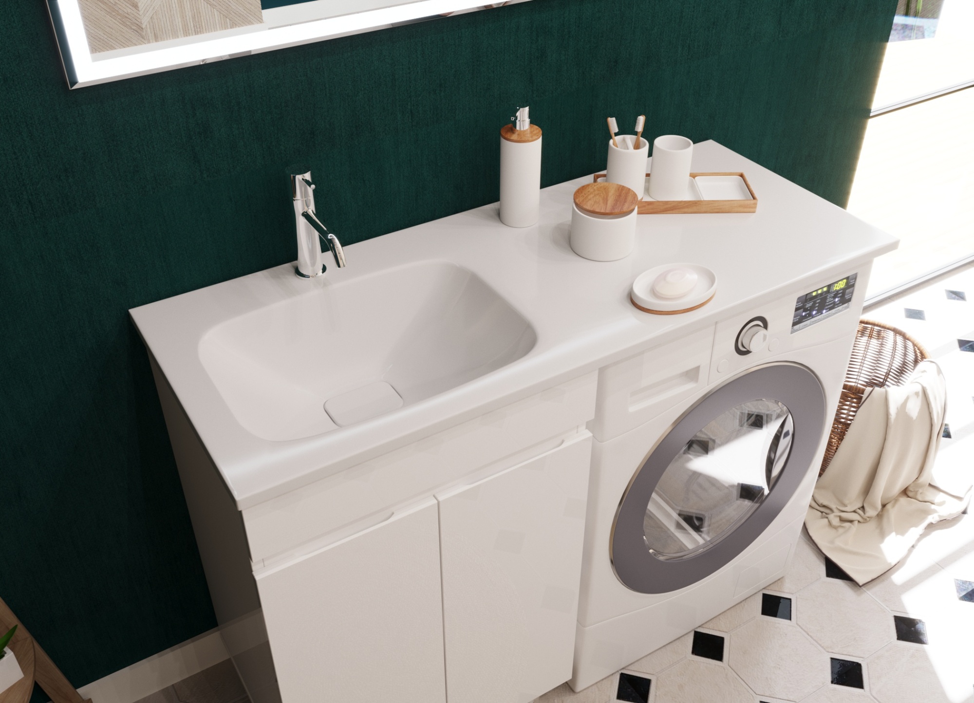 Раковина "барселона 120" левая 1200х480