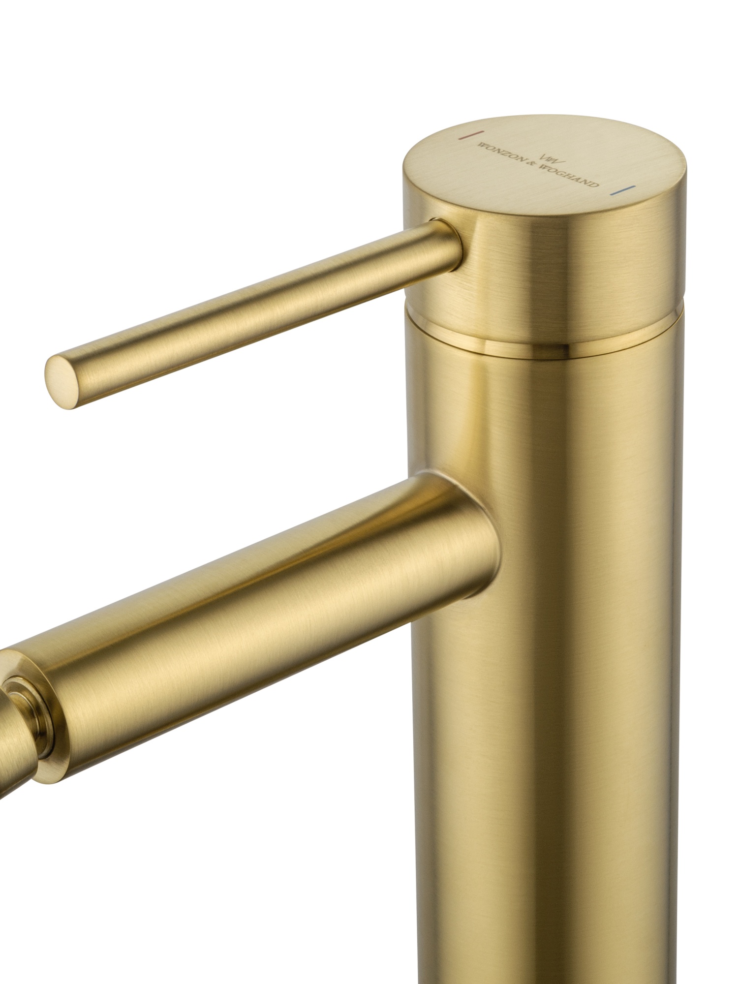 Смеситель для биде wonzon & woghand stick, брашированное золото (ww-88339017-bg)