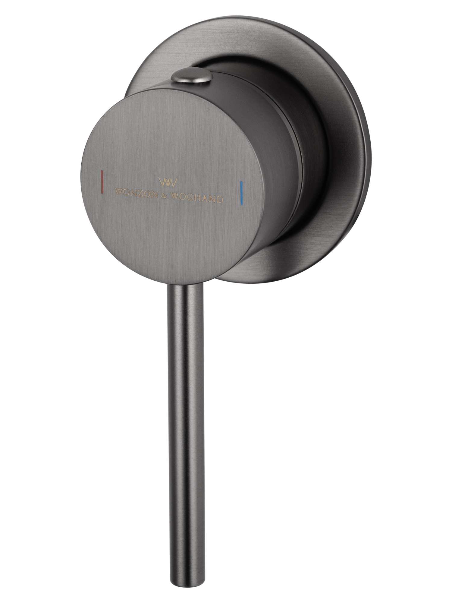 Смеситель для раковины встраиваемый wonzon & woghand stick, темный графит (ww-88869017-bgm)