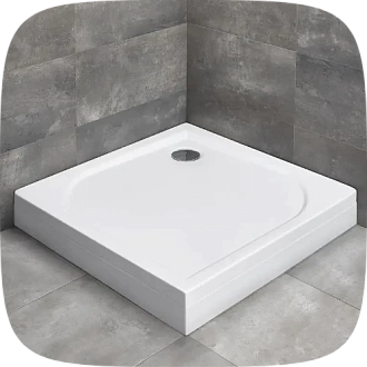 квадратные поддоны