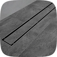 трап с решеткой под плитку