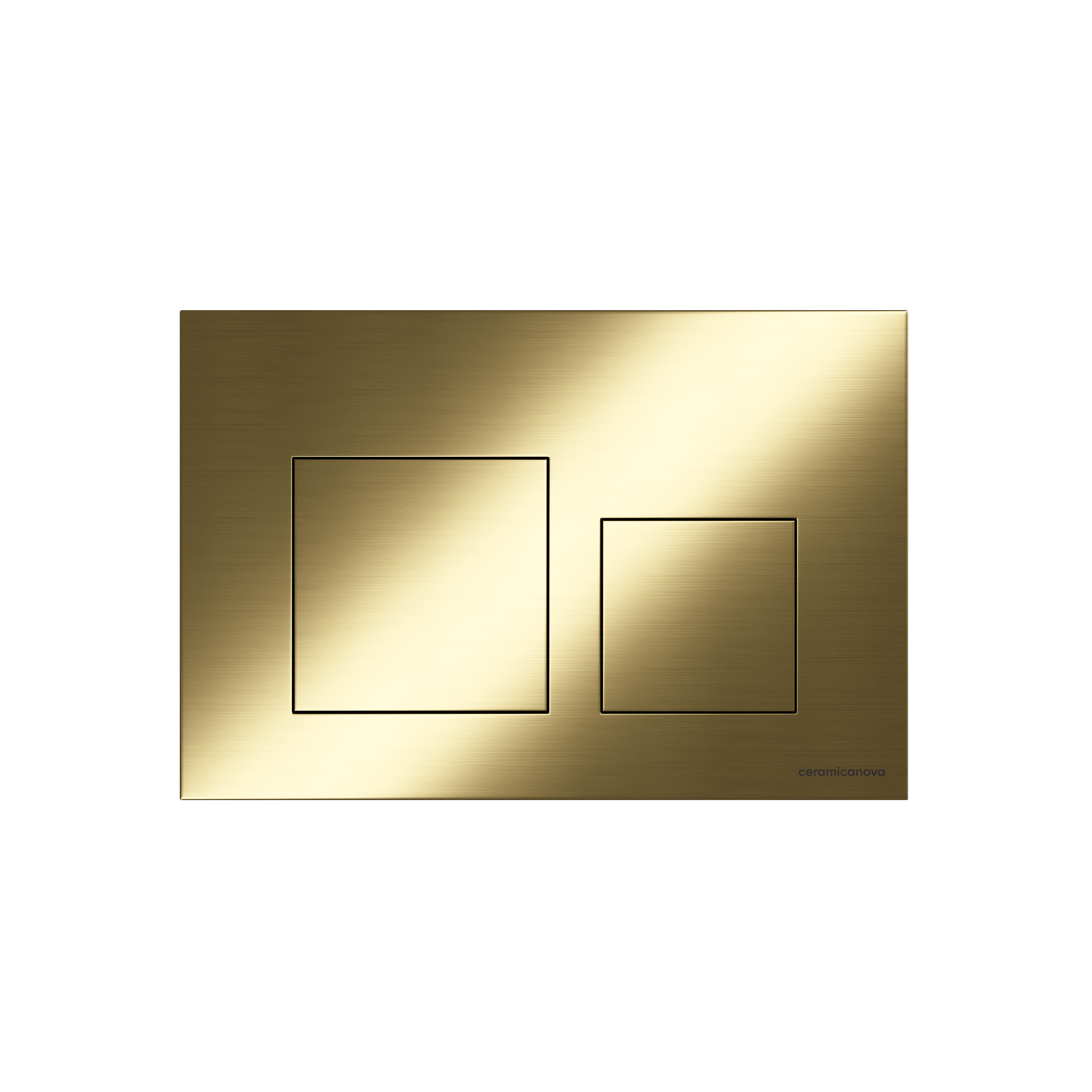 Кнопка смыва balance, клавиши square, цвет брашированное золото, арт. cn12-002bg