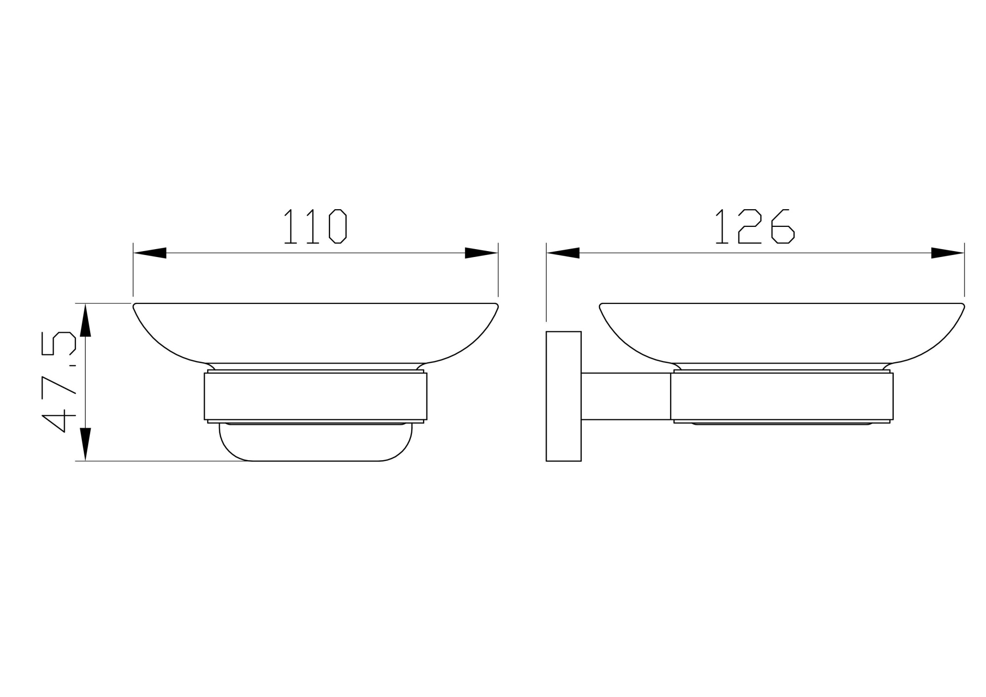 Мыльница с держателем wonzon & woghand graffity, брашированное золото (ww-9322-bg)