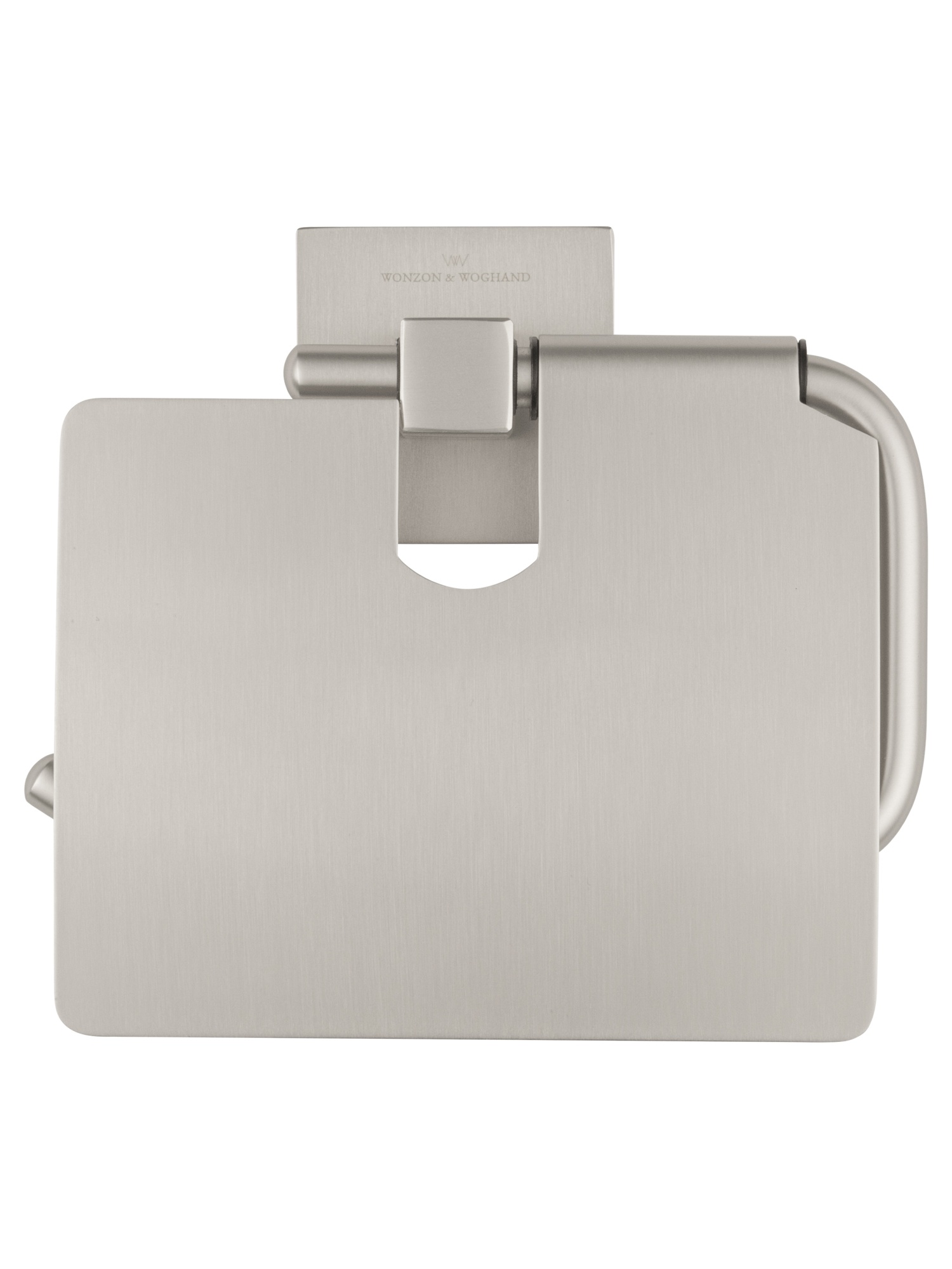 Держатель для туалетной бумаги с крышкой wonzon & woghand polo, брашированный никель (ww-8926-bn)