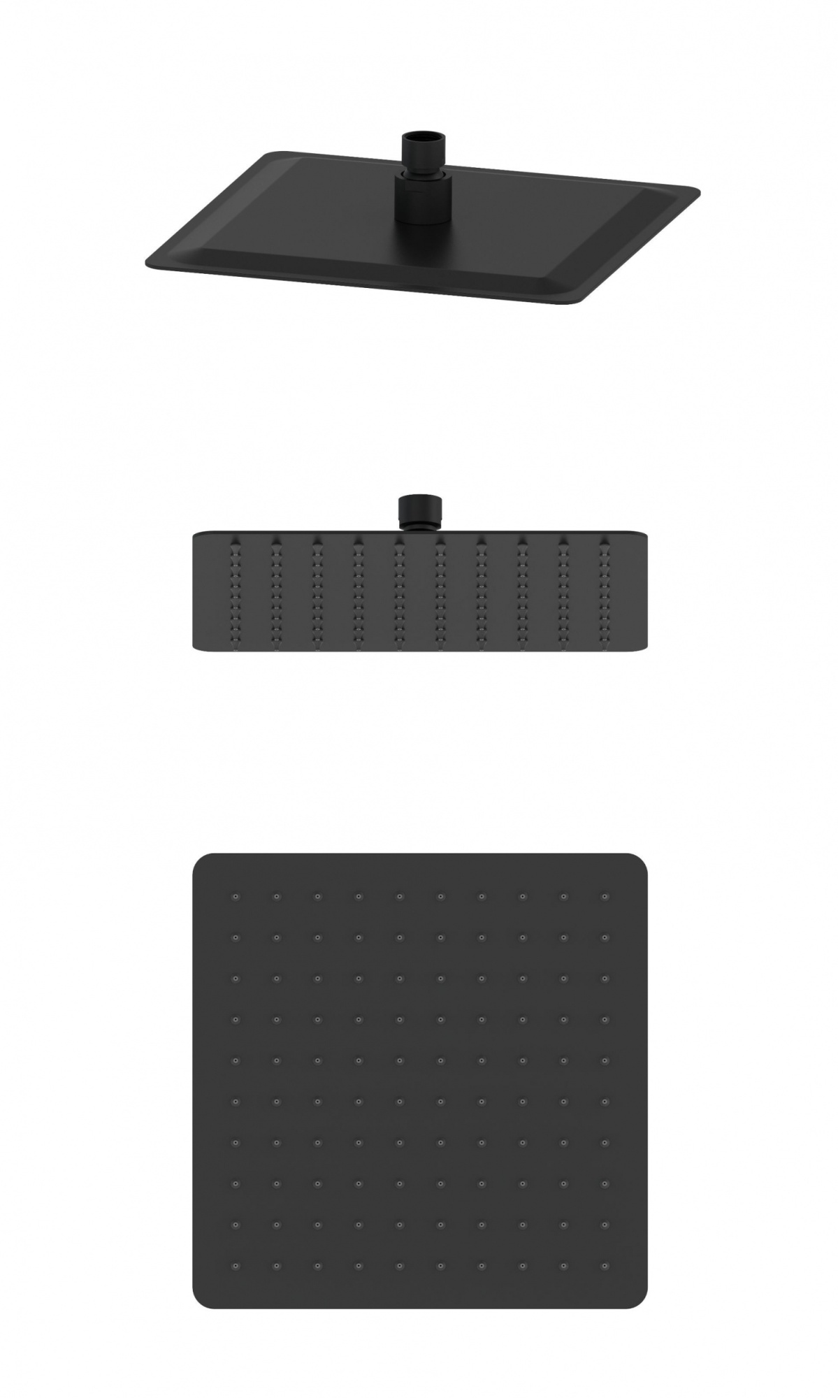 Верхний душ wonzon & woghand, черный матовый (ww-88dp06-mb)