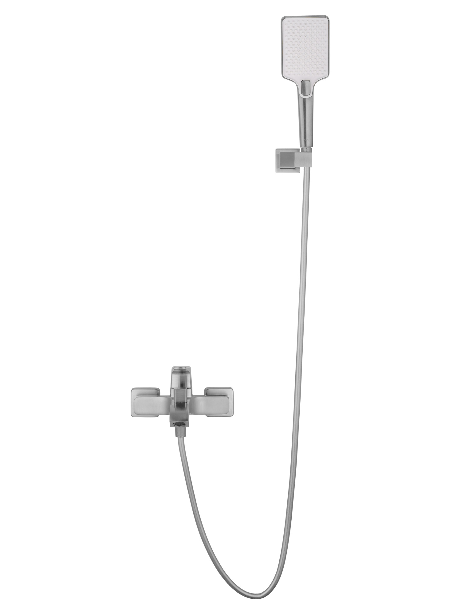 Смеситель для ванны с душем wonzon & woghand flex, брашированный никель (ww-88037072-bn)