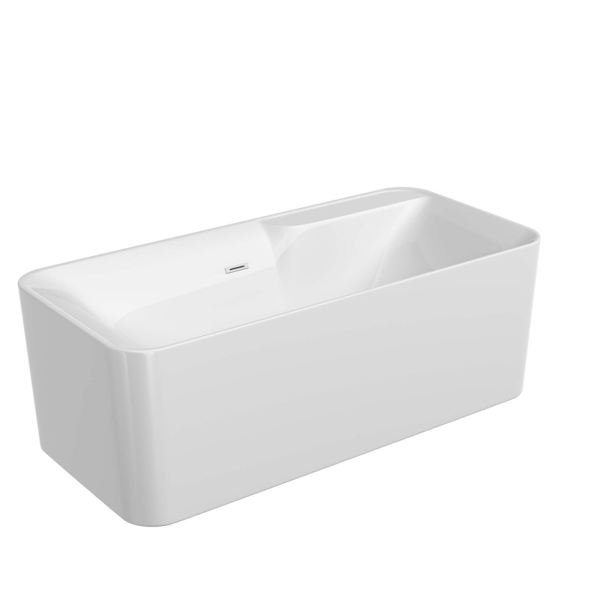 Ванна sigma акриловая отдельностоящая; цвет белый; размер 1700*800*580мм; слив-перелив донный клапан "click-clack" в комплекте, хром арт. fb15