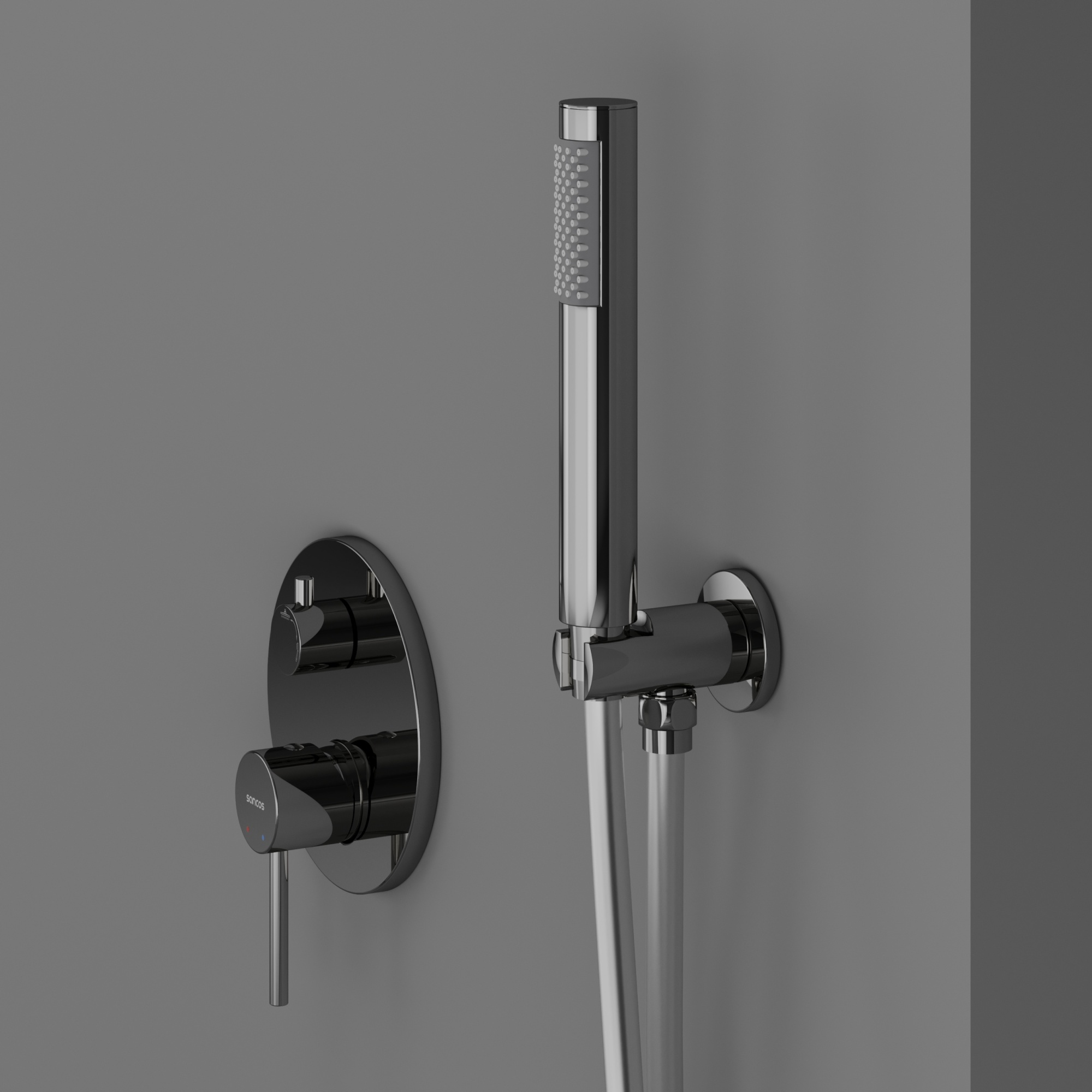 Душевой комплект sancos select встраиваемый для душа, цвет хром, арт. sc3003ch