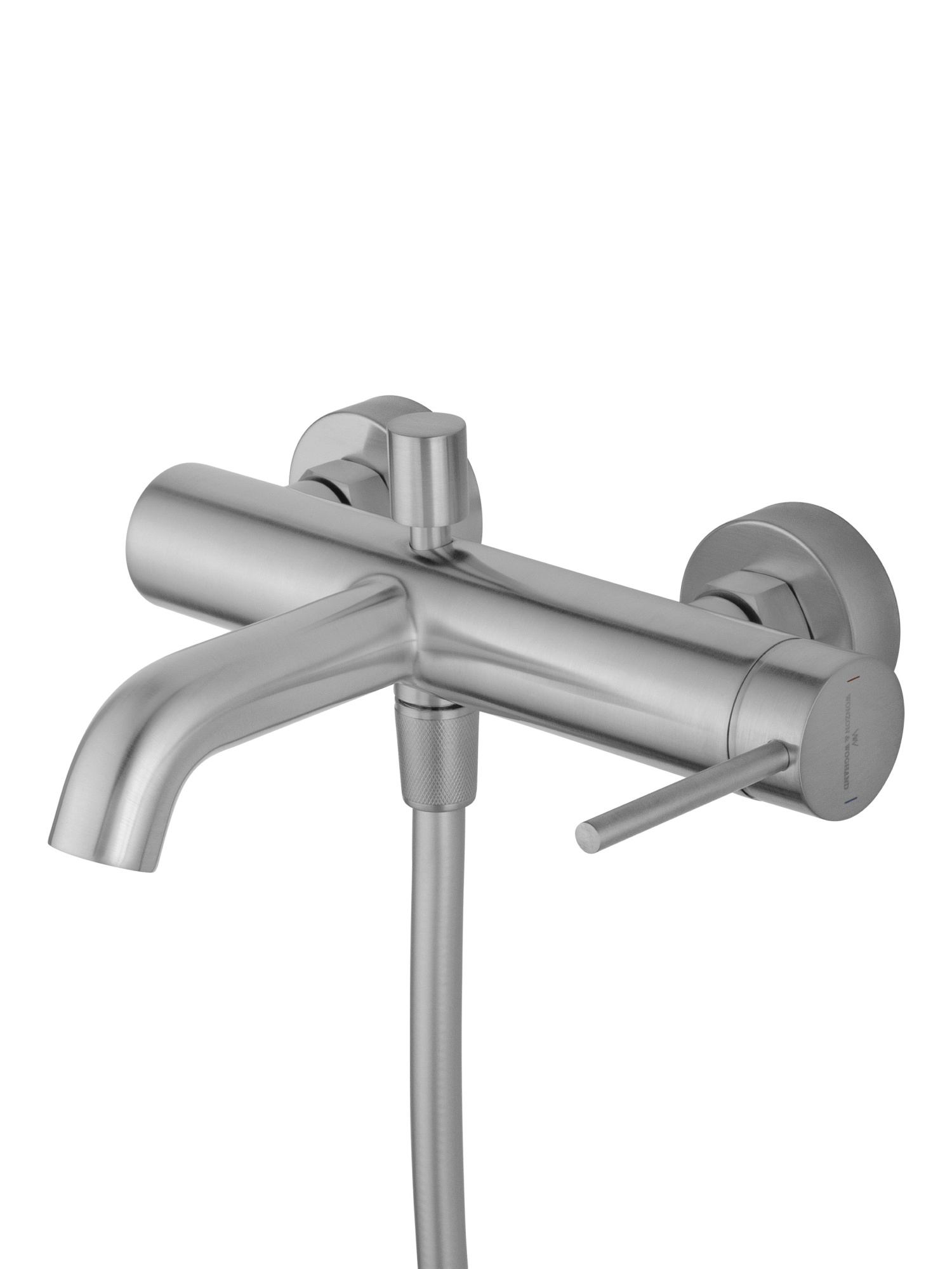 Смеситель для ванны с душем wonzon & woghand stick, брашированный никель (ww-88639017-bn)