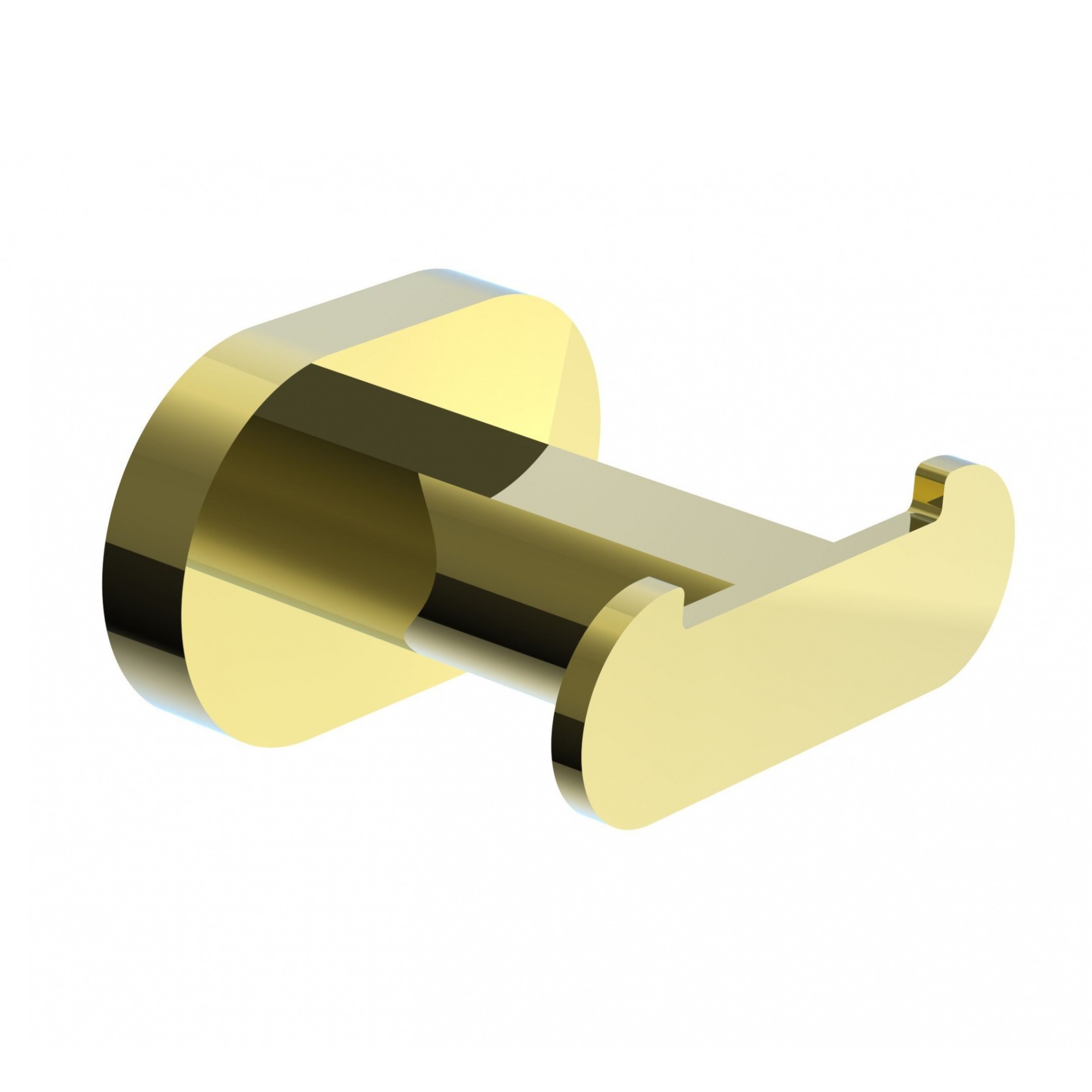 Двойной крючок для ванной wonzon & woghand first, глянцевое золото (ww-8425-lg)