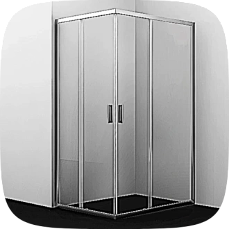 прямоугольные душевые уголки