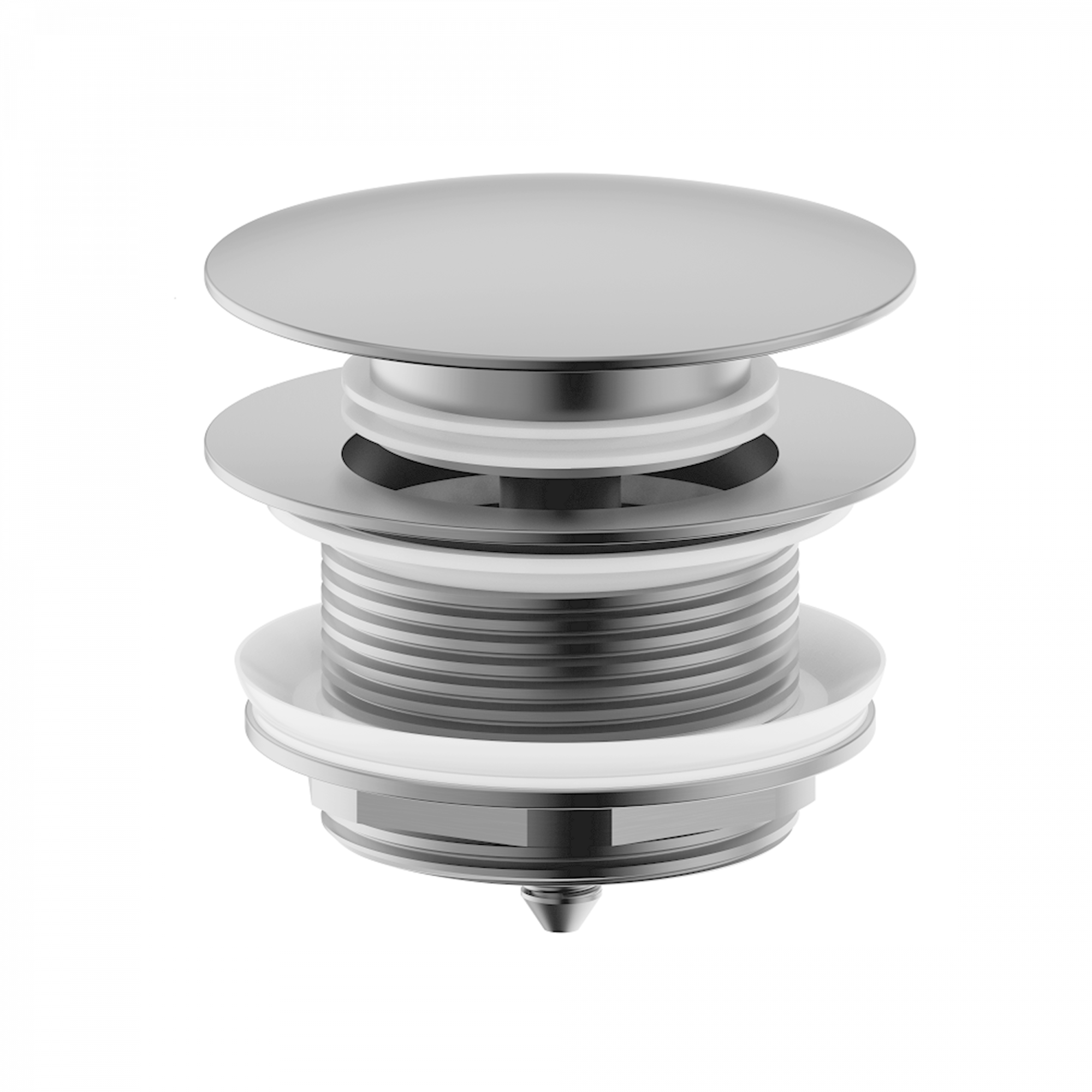 Донный клапан для ванны wonzon & woghand, брашированный никель (ww-ss105-bn)