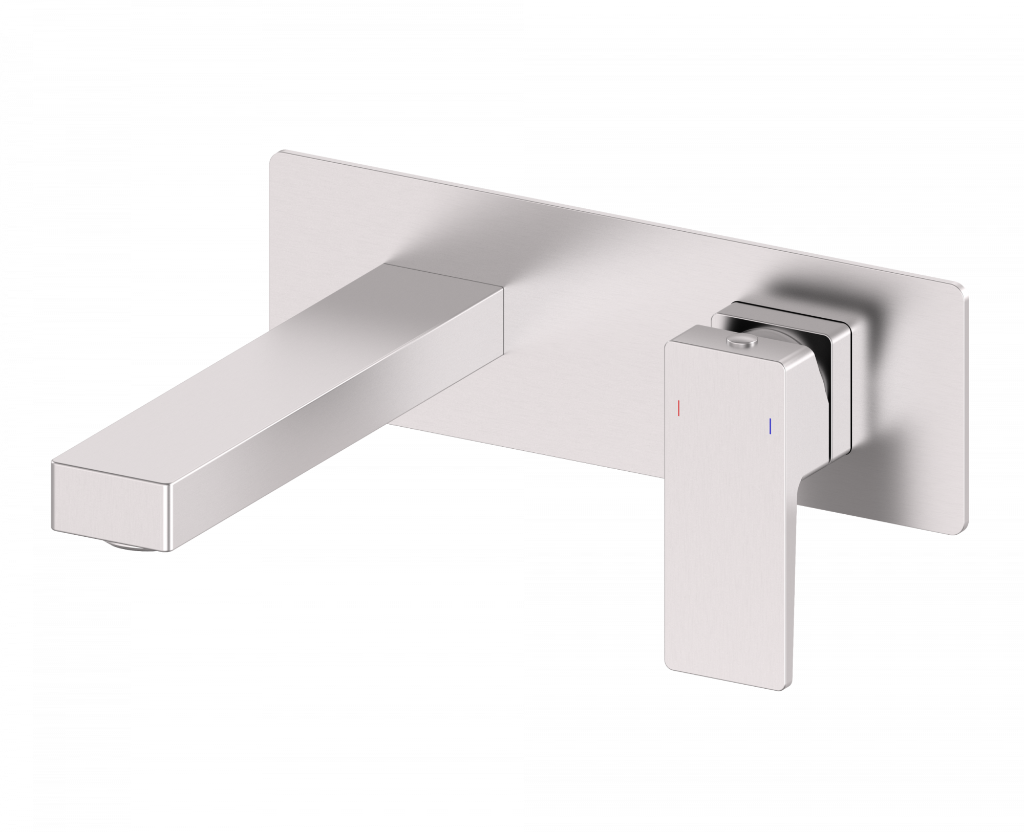 Смеситель для раковины встраиваемый wonzon & woghand cube 2.0, брашированный никель (ww-88869068-bn)