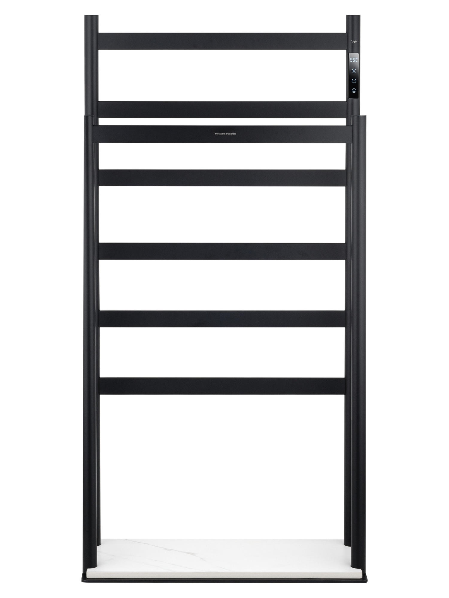 Полотенцесушитель электрический напольный wonzon & woghand essen, черный матовый (ww-a407-mb)