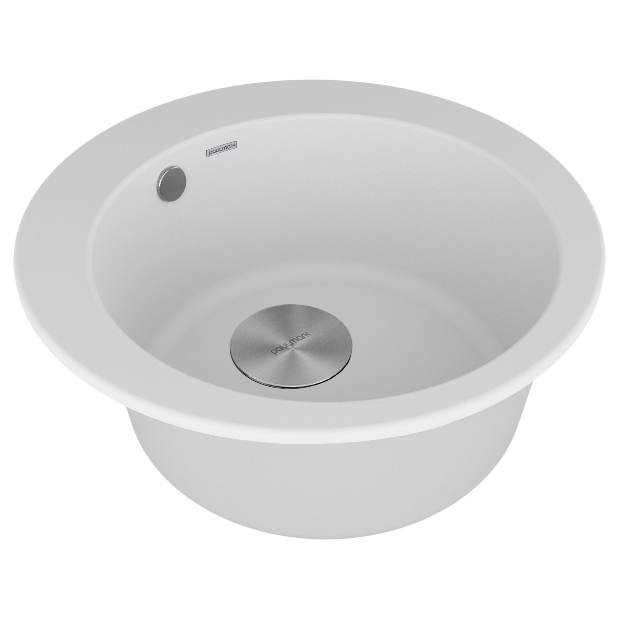 Мойка gelegen 50, it-granit, pm404800-wh, белый, d475 мм, paulmark