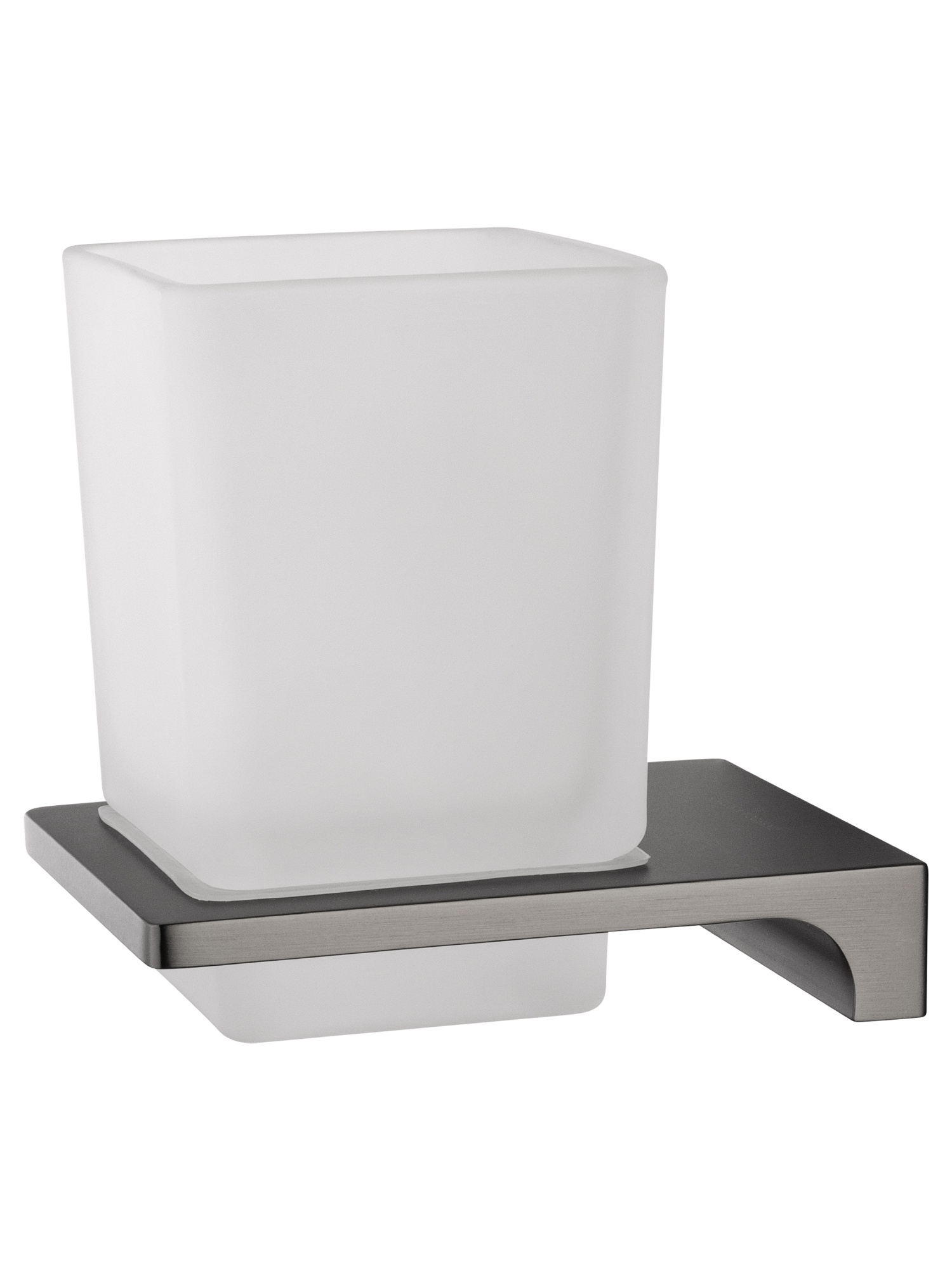 Стакан для зубных щеток с держателем wonzon & woghand eclipse, темный графит (ww-9121-bgm)