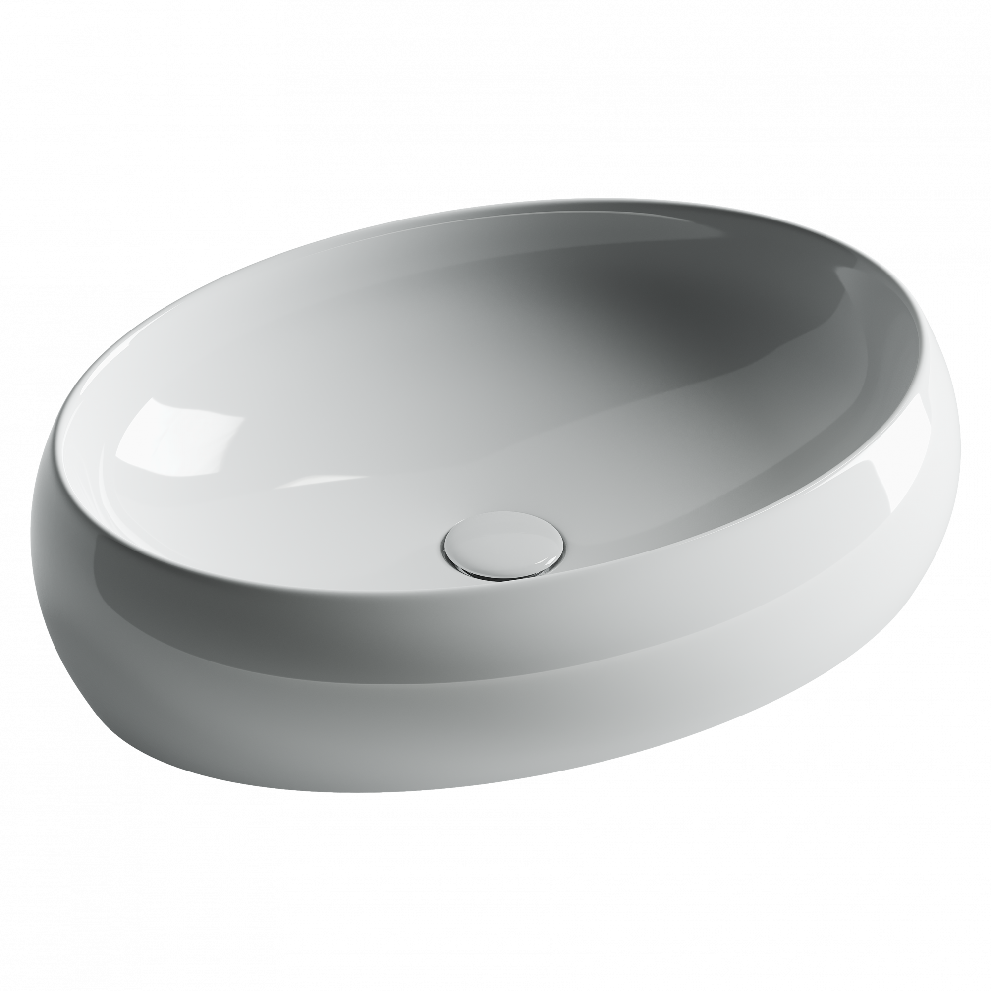 Умывальник чаша накладная овальная element 560x390x150мм