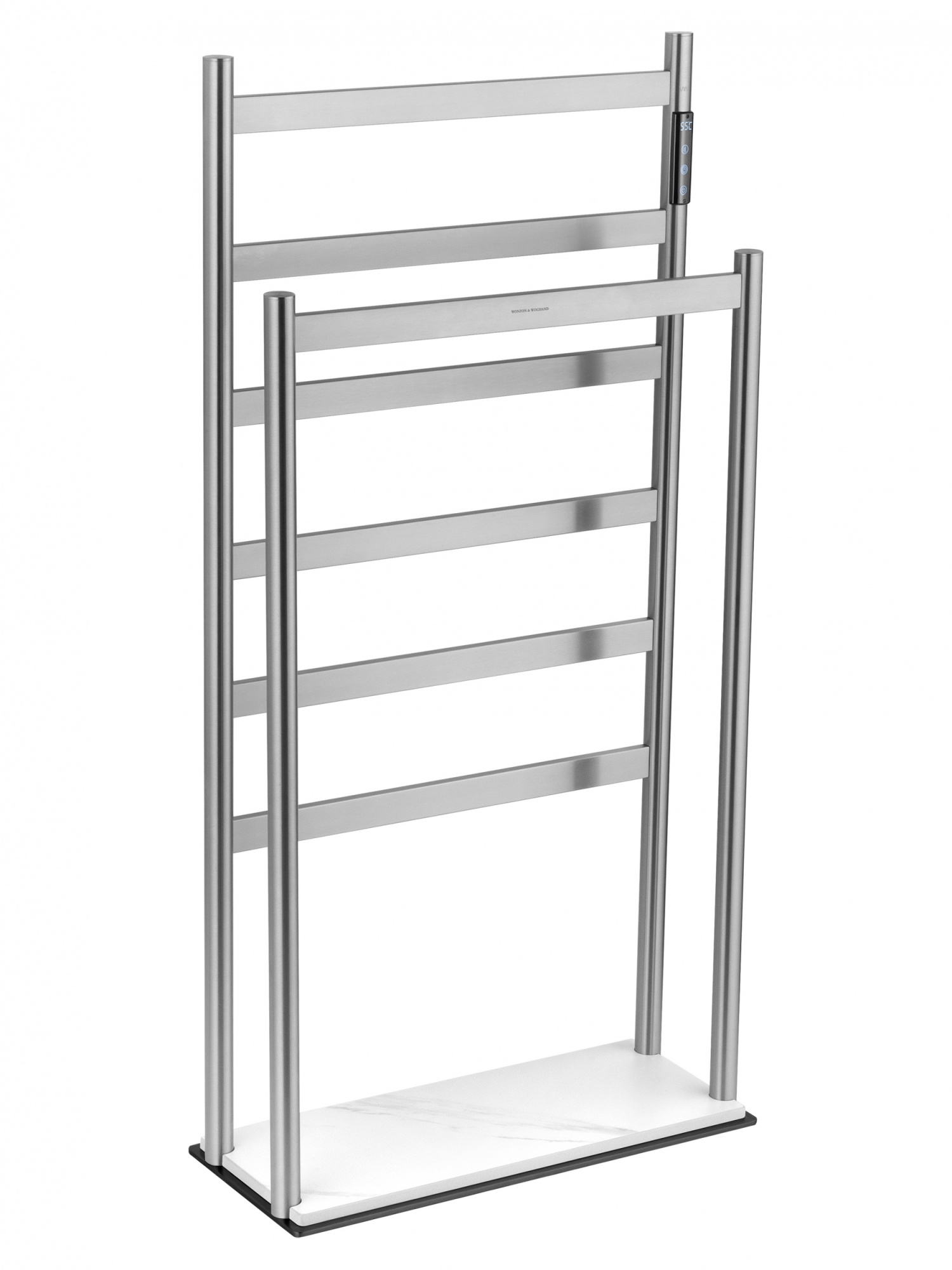 Полотенцесушитель электрический напольный wonzon & woghand essen, брашированный никель (ww-a407-br)