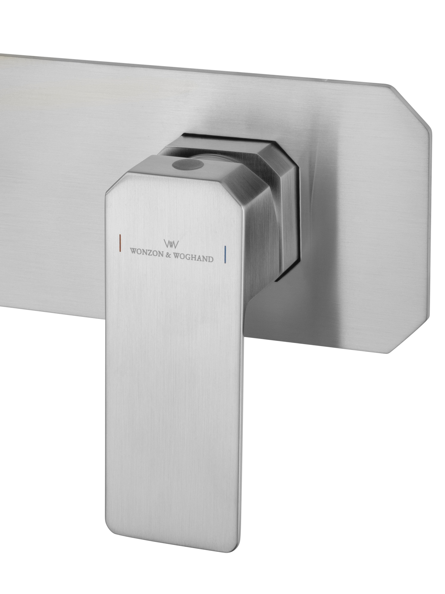 Смеситель для раковины встраиваемый wonzon & woghand diamond, брашированный никель (ww-88869011-bn)