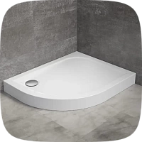 ассиметричные угловые поддоны