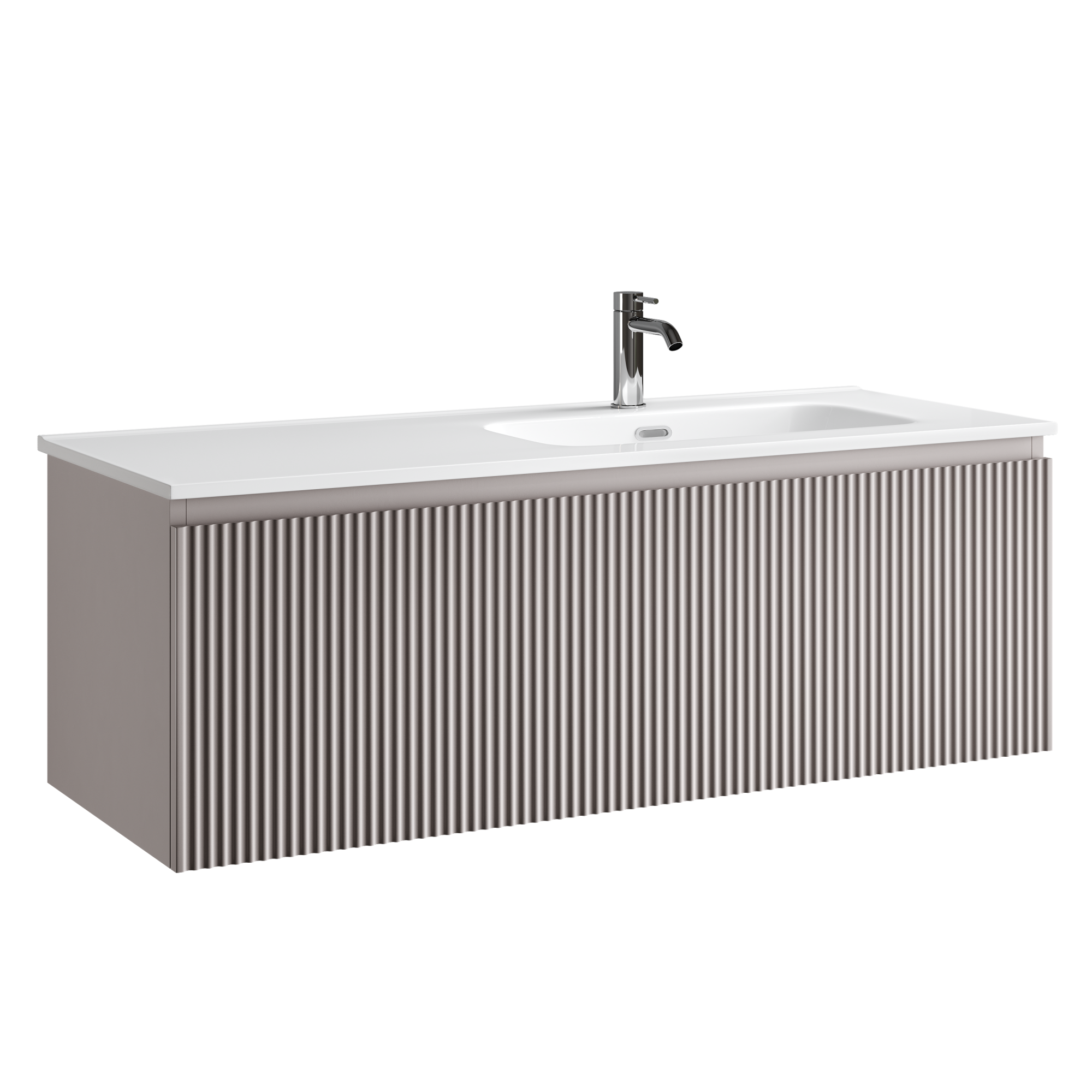 Тумба подвесная SANCOS Snob R 1.0 1195х445х406, c одним ящиком оснащенным доводчиками, Doha Soft , арт.SNR1.0120RSM