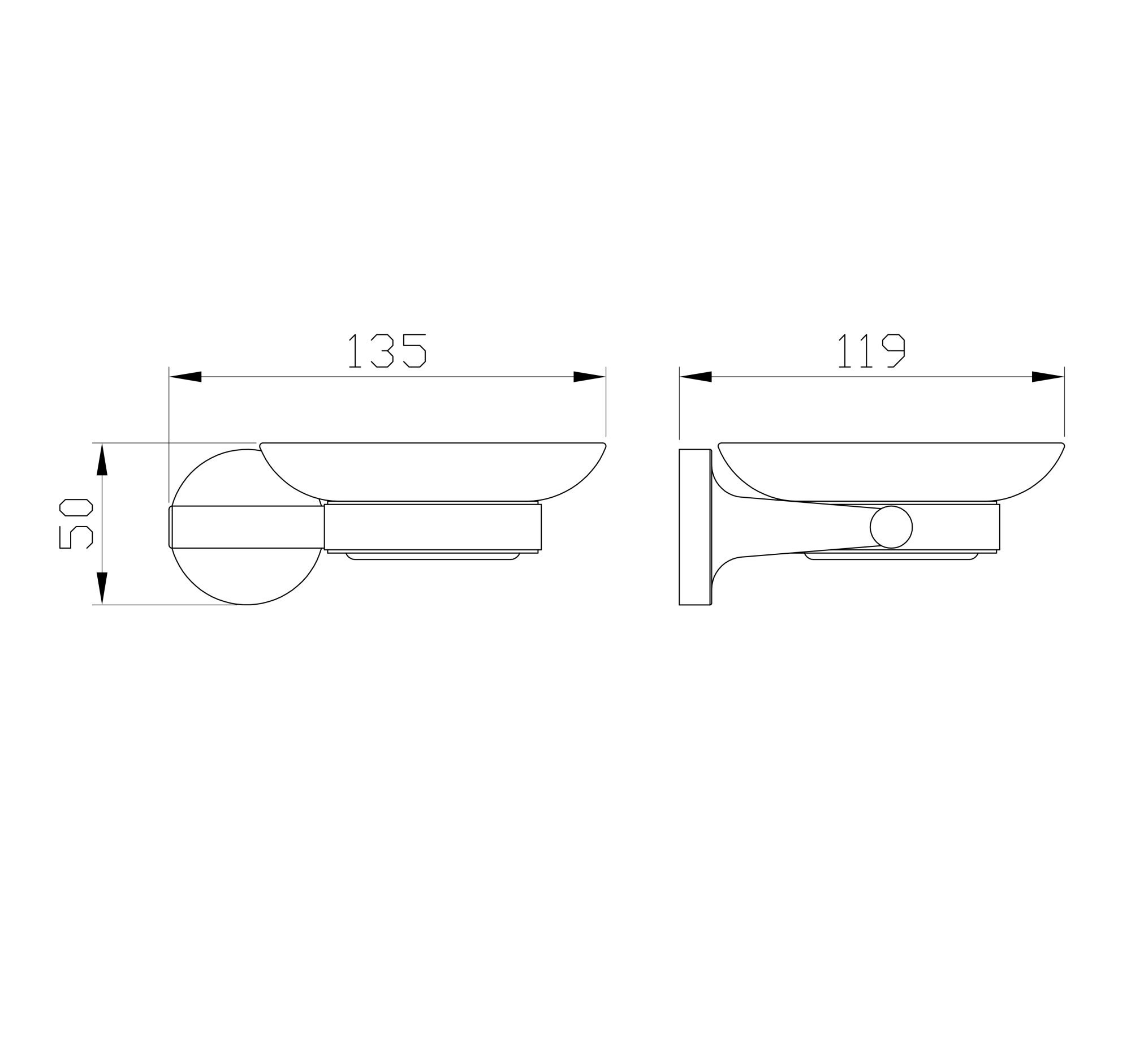 Мыльница с держателем wonzon & woghan simple, брашированное золото (ww-6522-bg)